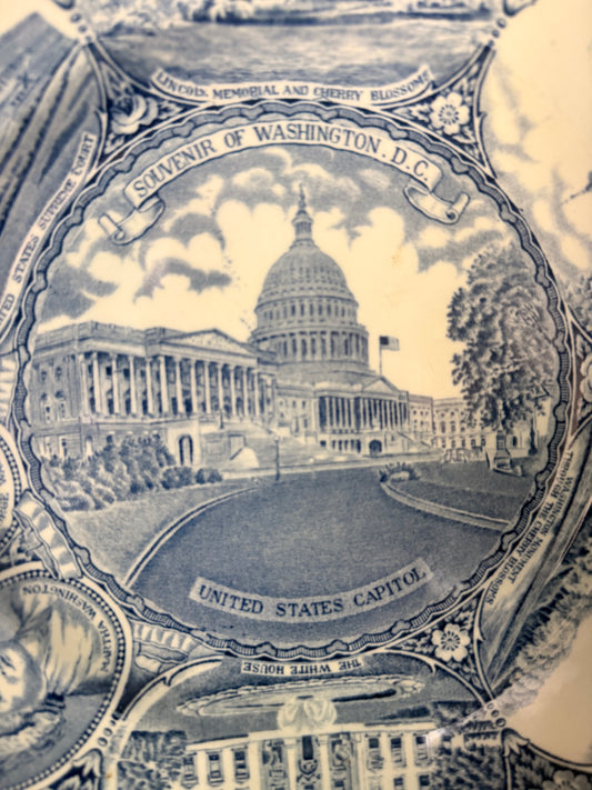 Antique Alfred Meakin Washington DC Souvenir Plate