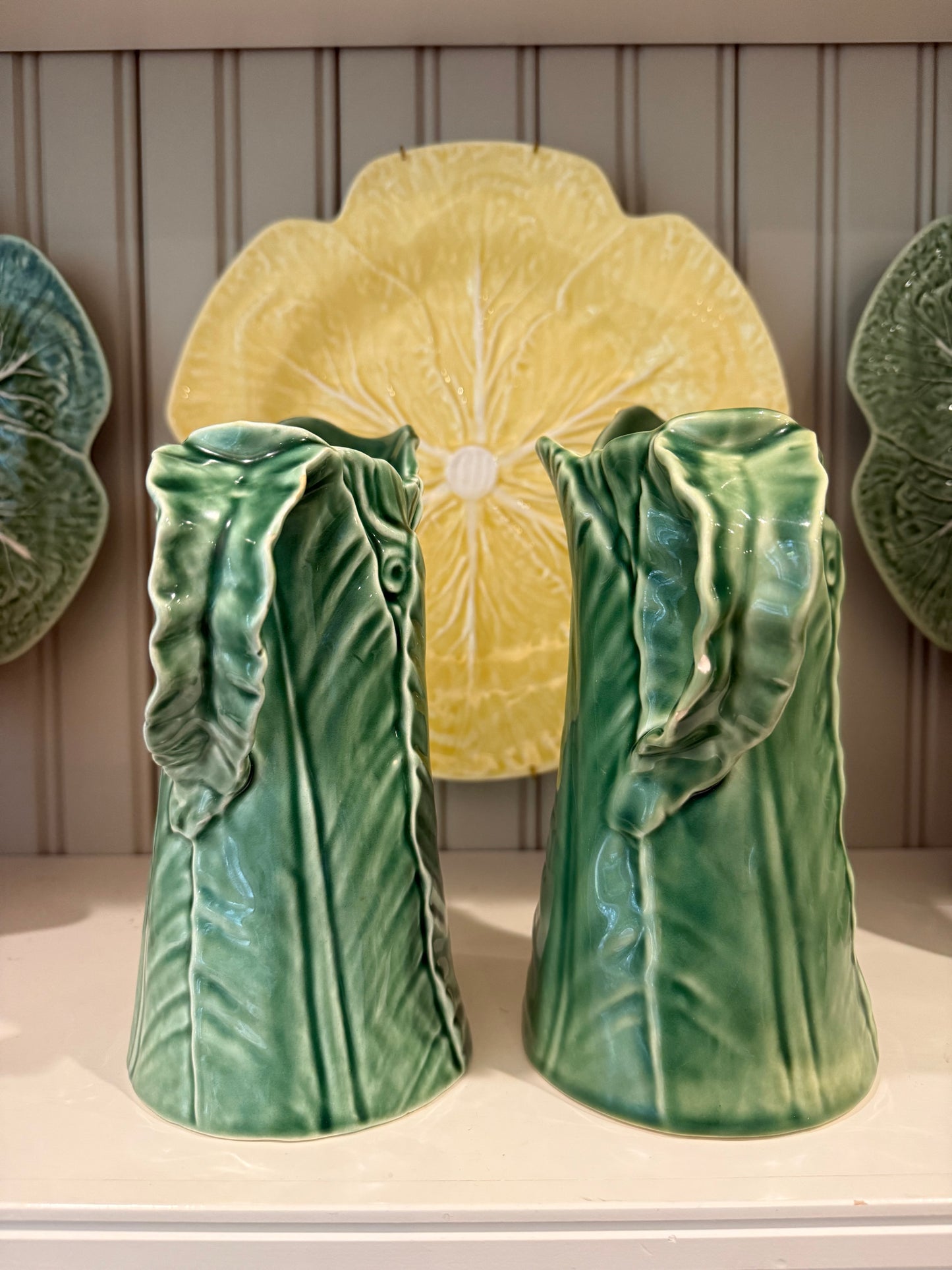 Vintage Bordallo Pinheiro Banana Leaf Pitcher