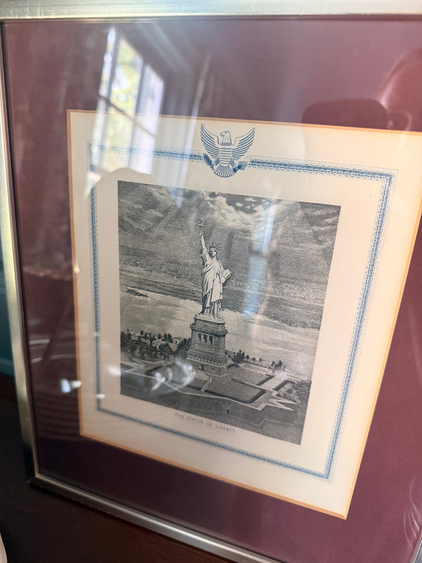 Vintage Statue of Liberty Framed Print