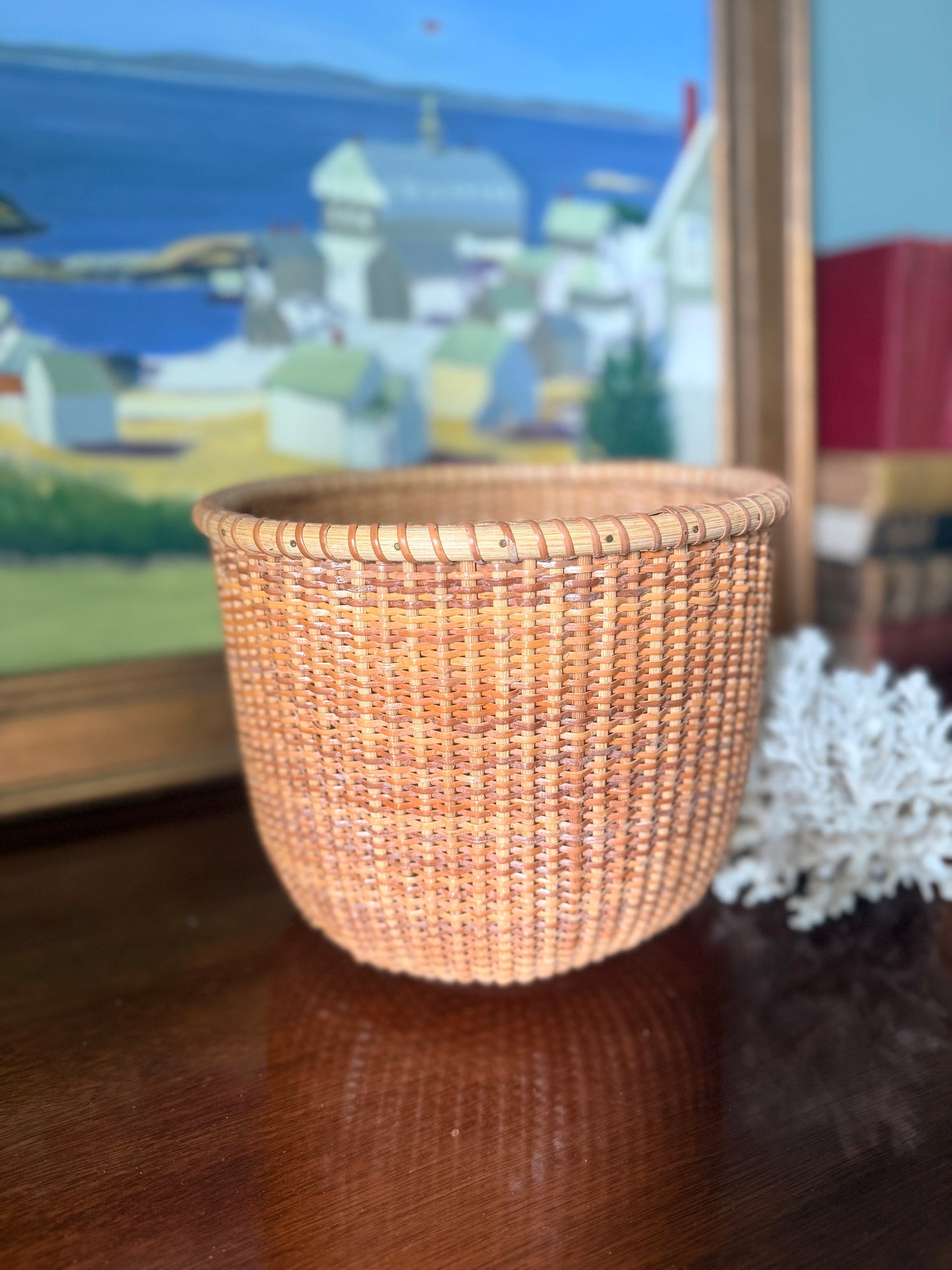 Nantucket Style Handless Basket Planter