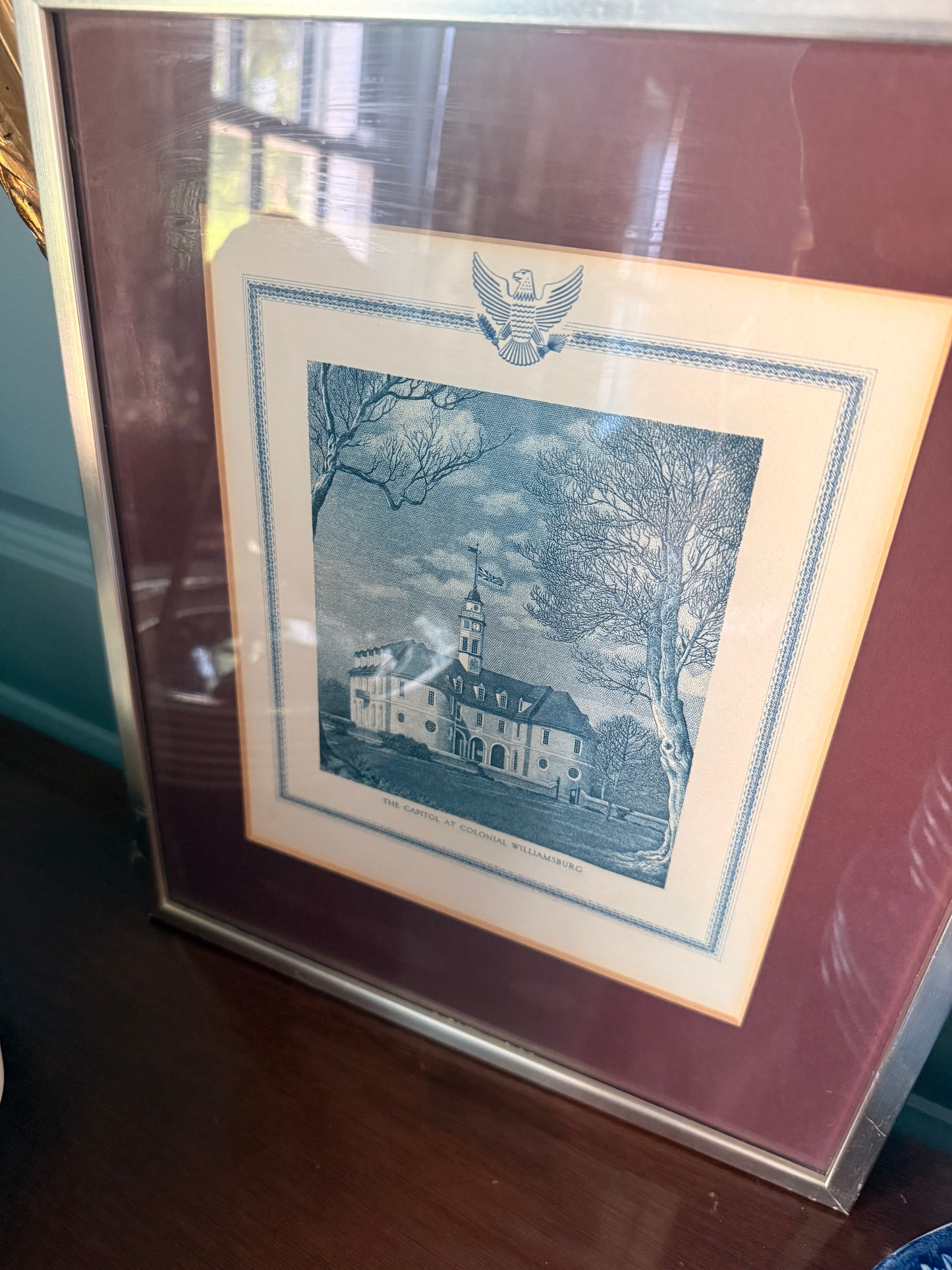 Vintage Capitol at Colonial Williamsburg Framed Print