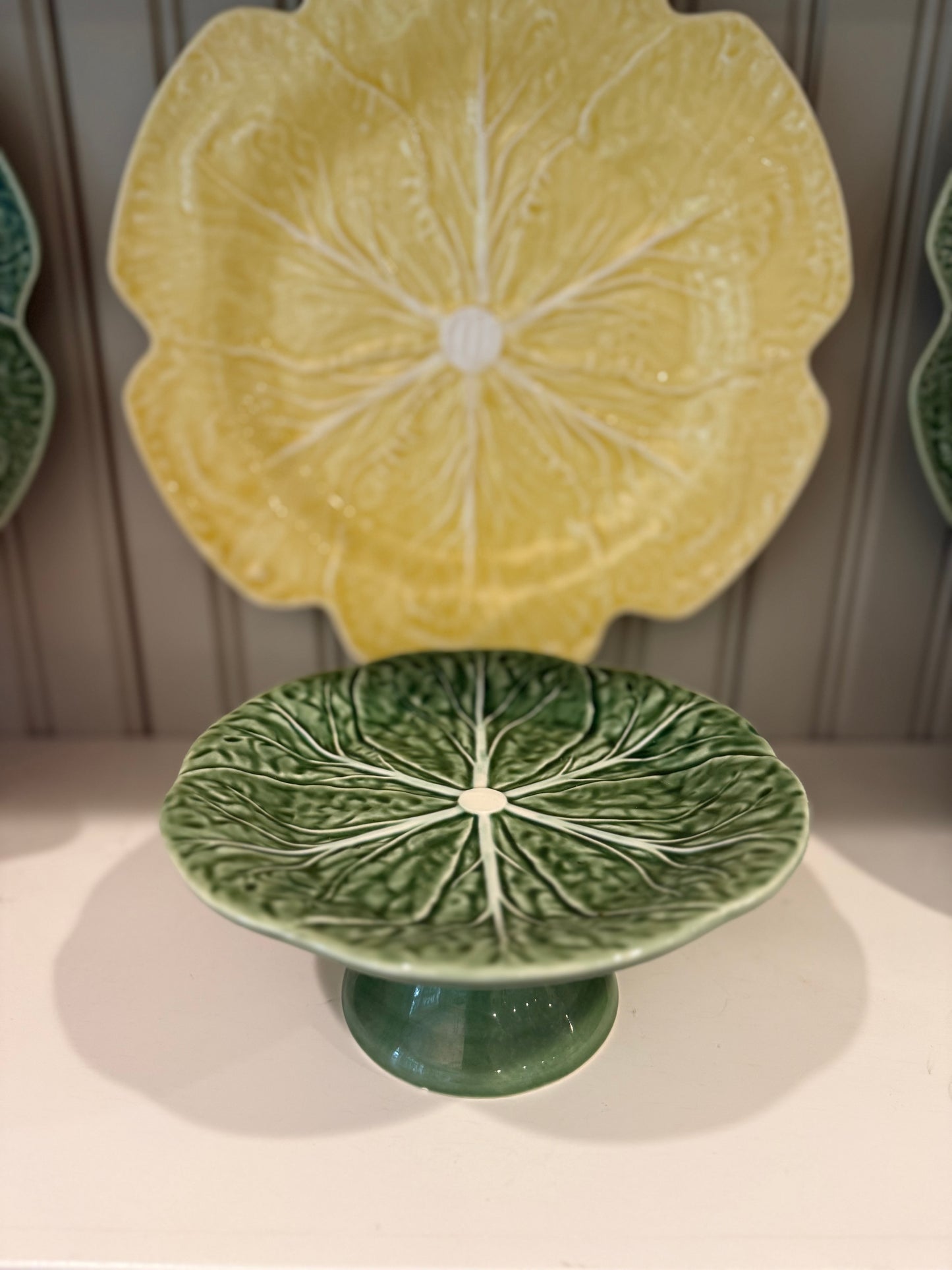 Vintage Bordallo Pinheiro Small Cake Stand