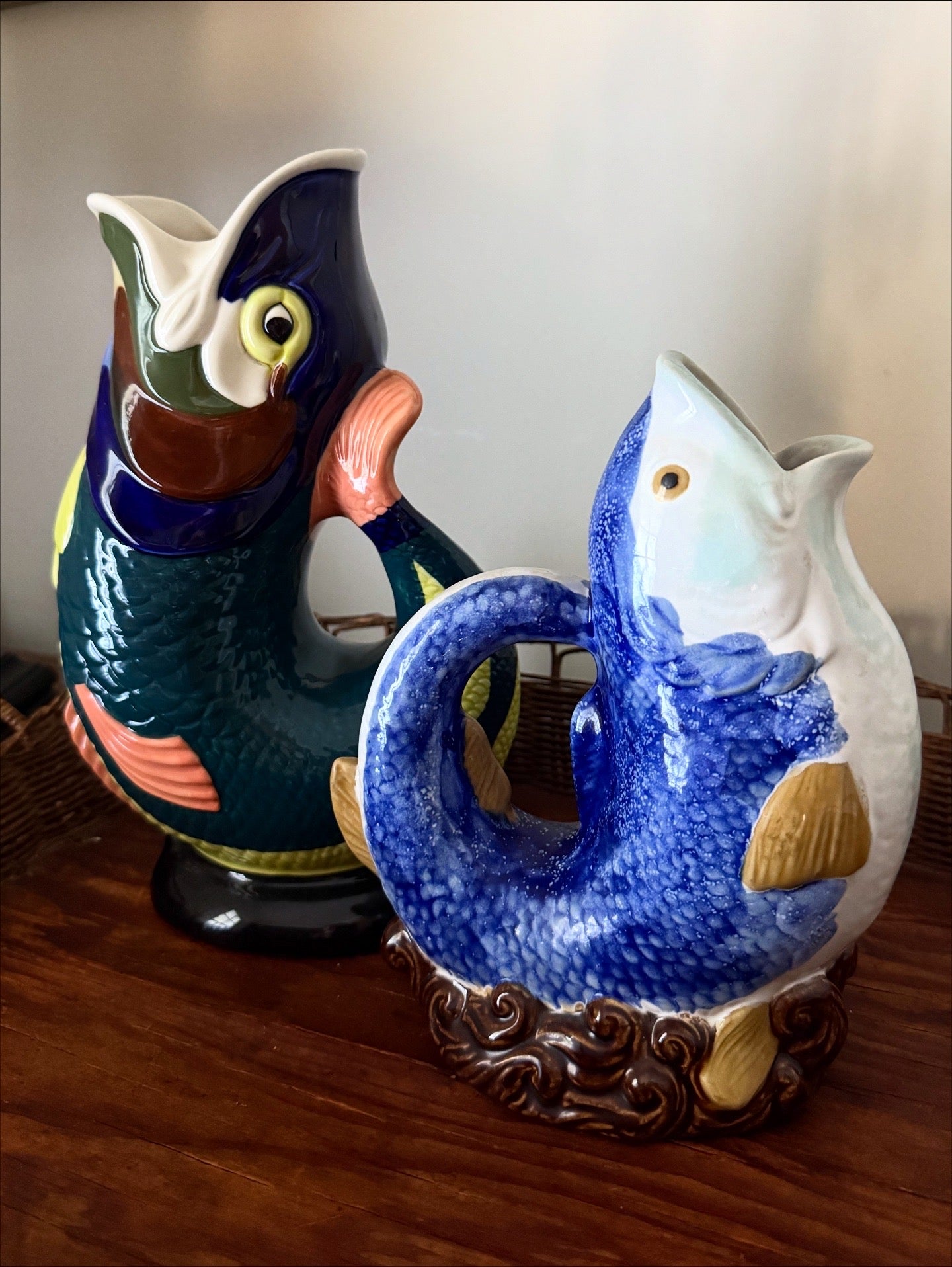 Wade Pottery Fish Gurgle Glugg Jug Pitcher