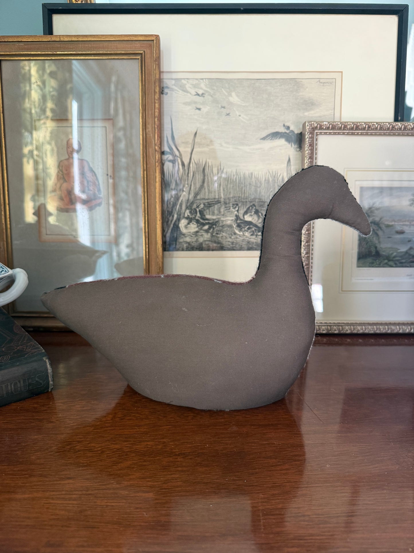 Needlepoint Sitting Canada Goose