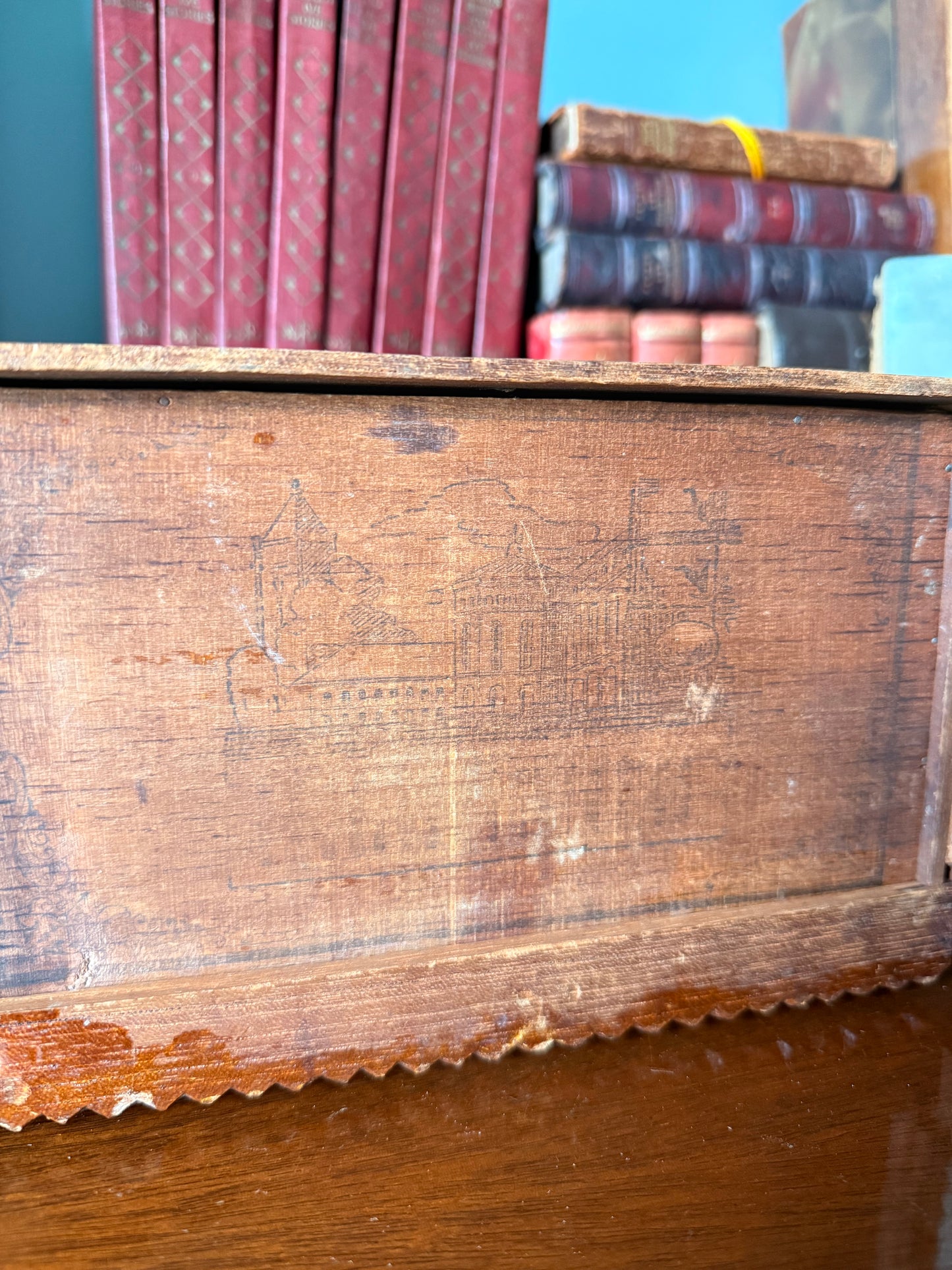 Antique Tramp Art Box