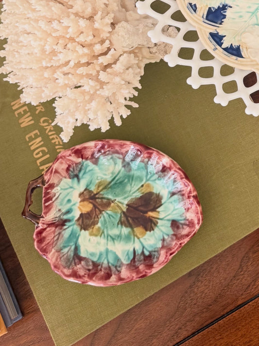 Antique Majolica Leaf