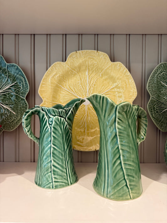 Vintage Bordallo Pinheiro Banana Leaf Pitcher