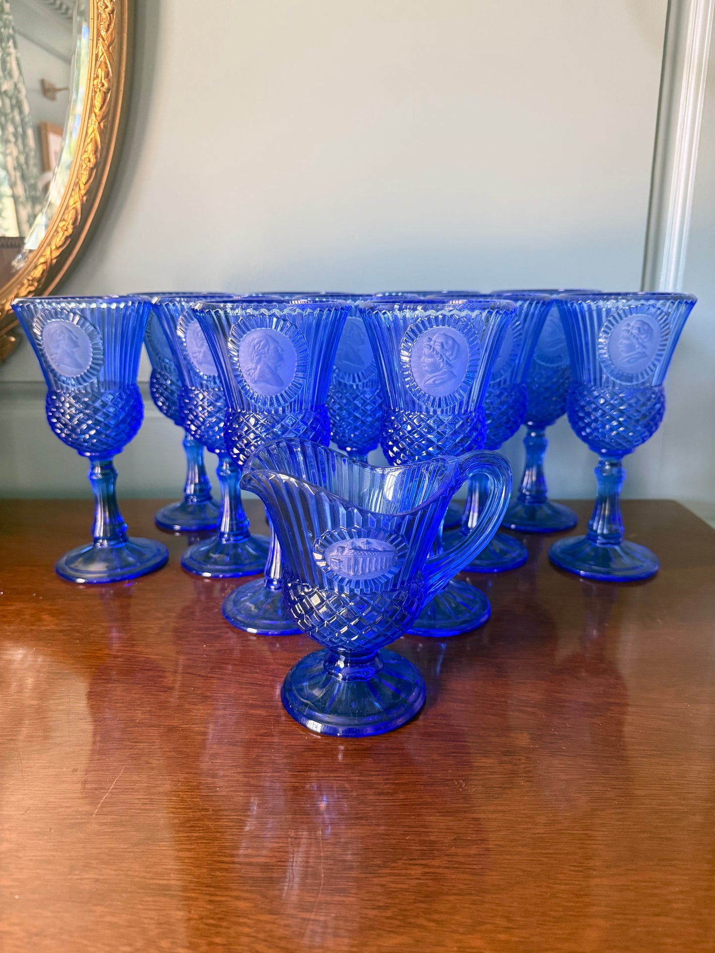 Fostoria for Avon George and Martha Washington Goblets