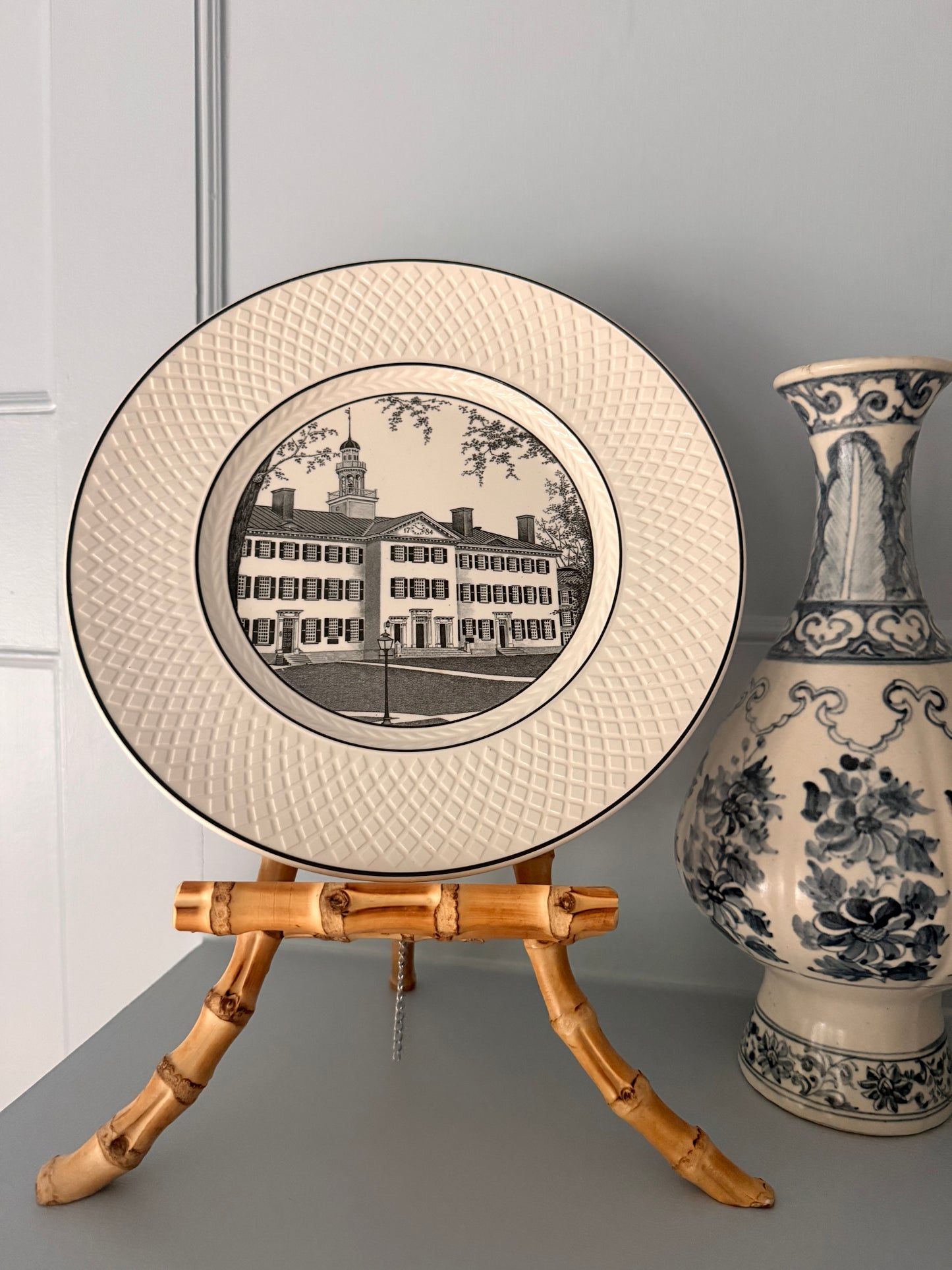 Vintage Old Dartmouth Hall Plate