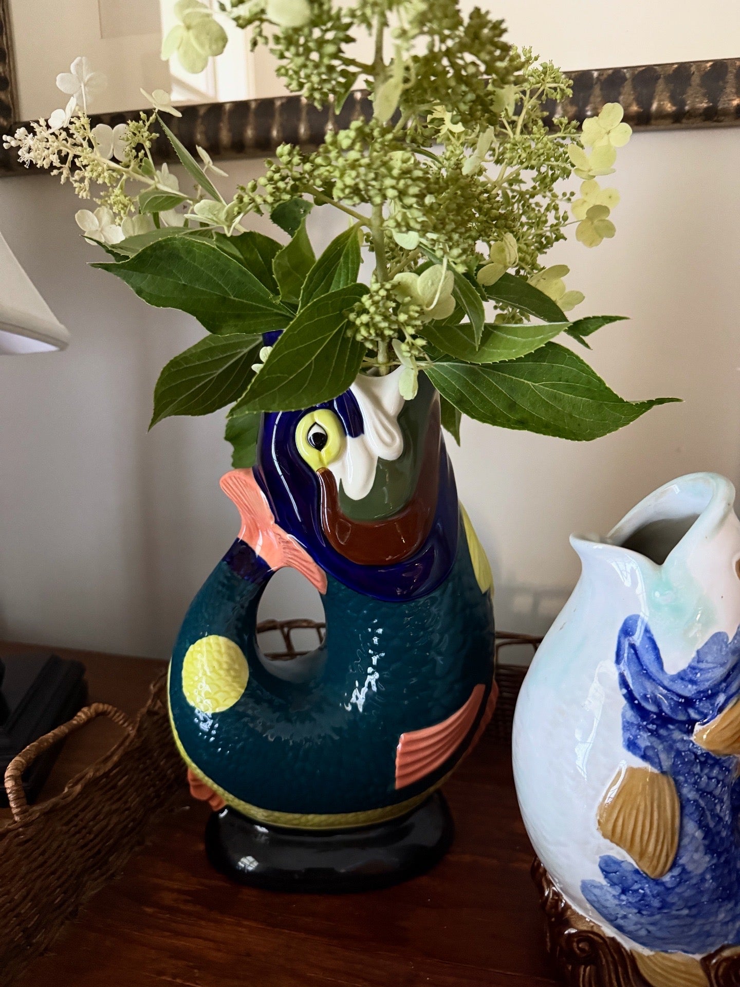Wade Pottery Fish Gurgle Glugg Jug Pitcher