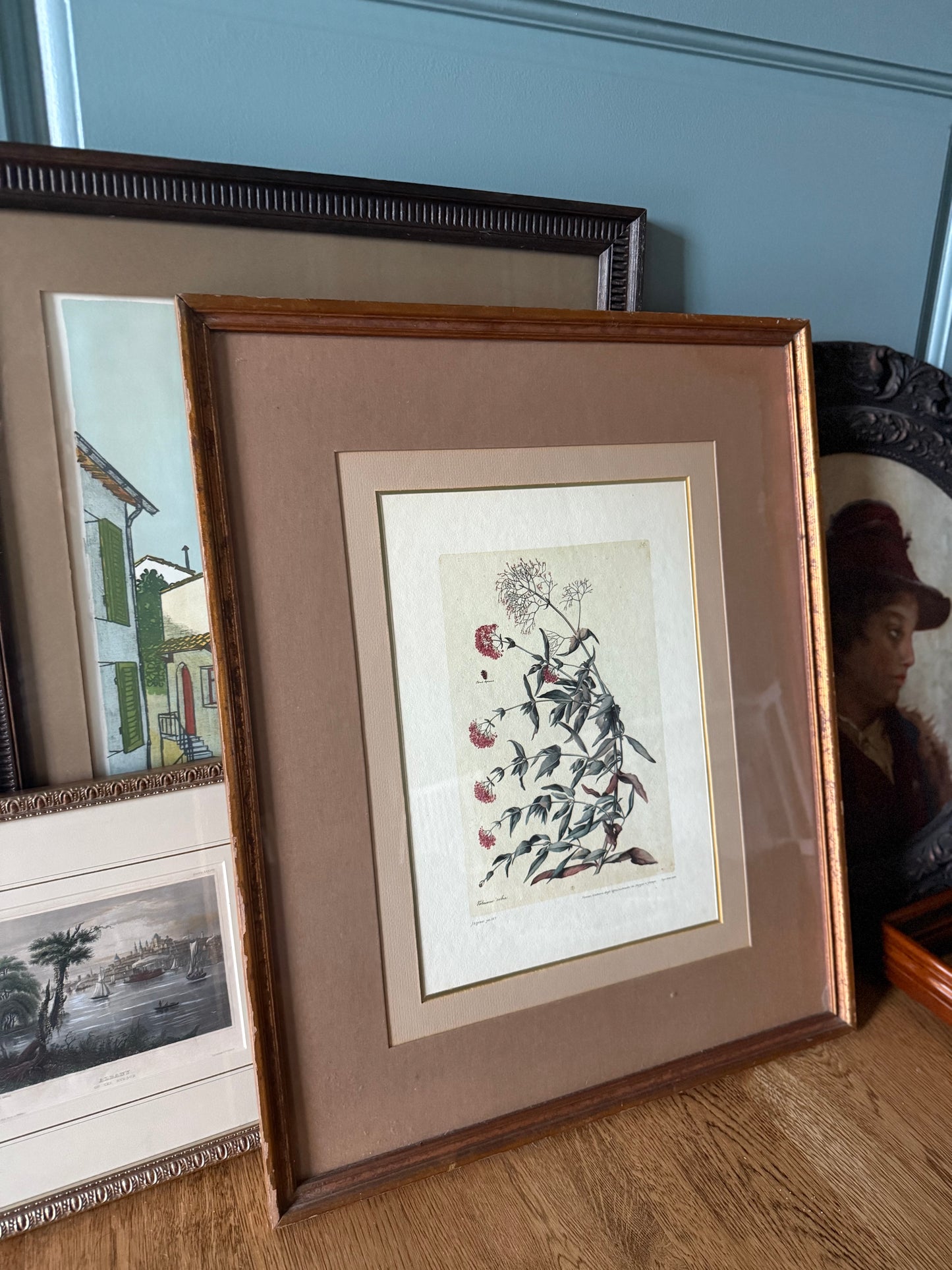 Hand-Colored Italian Etching