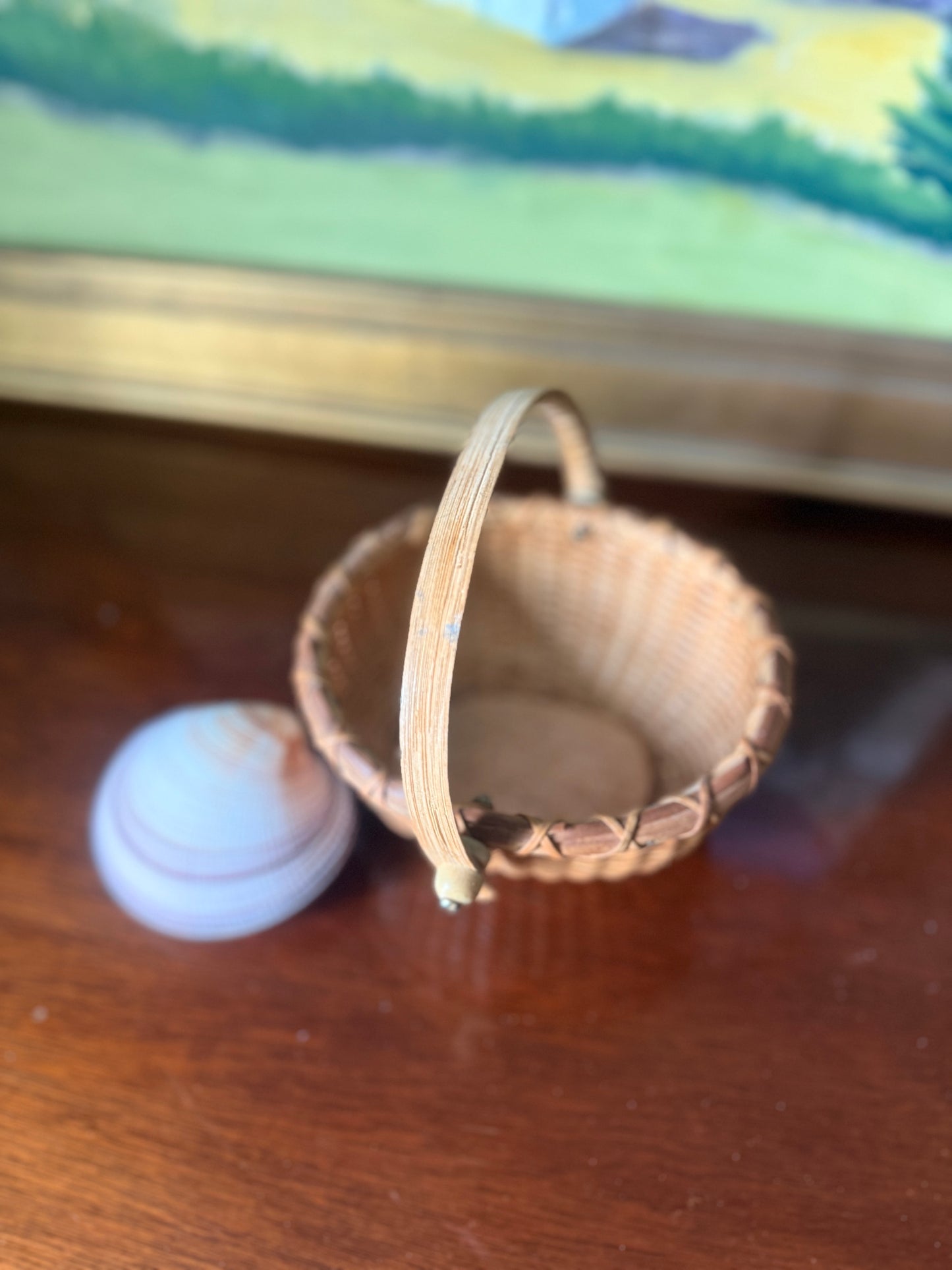 Nantucket Style Mini Top Handle Basket