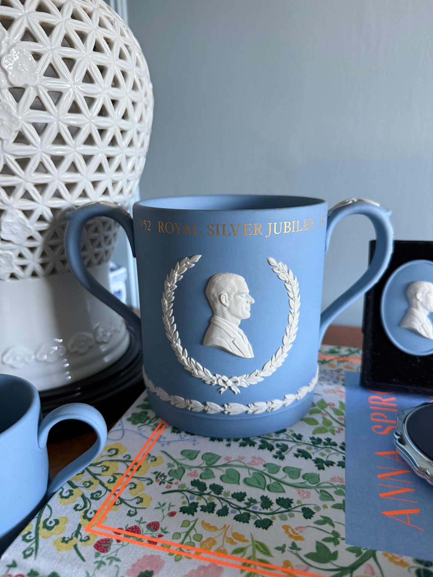 Wedgwood Jasperware Queen Elizabeth II Double-handled Mug