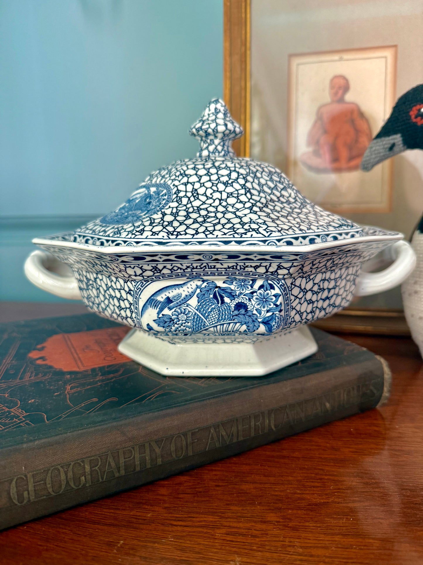 Adams “Chinese Bird” Lidded Tureen