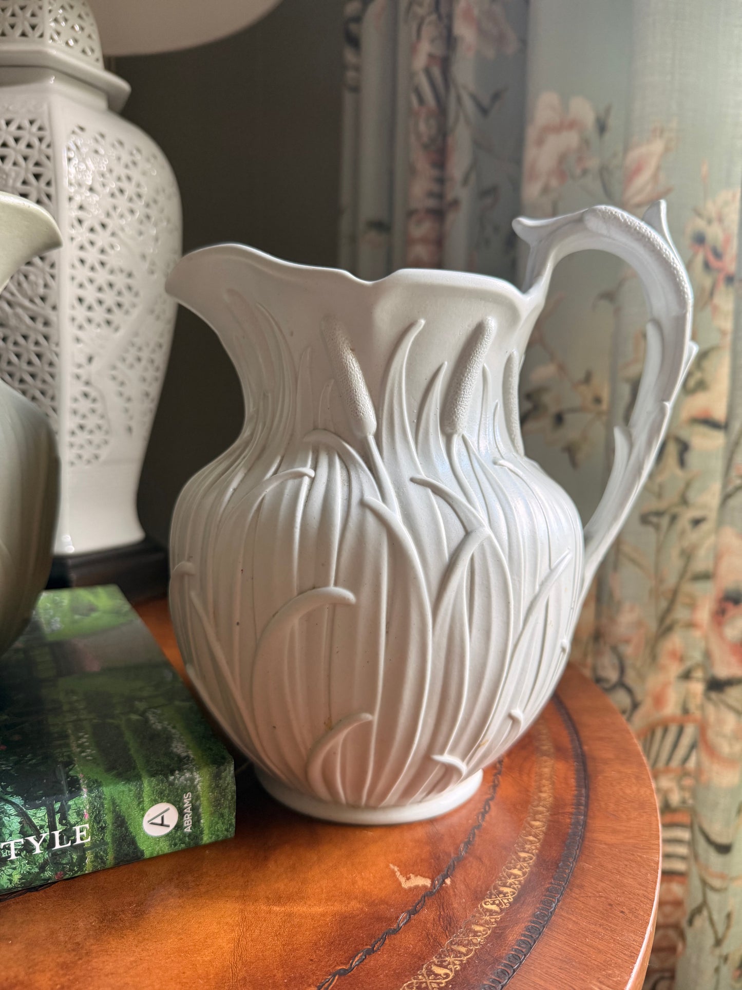 Antique Ridgeway Cattails Pitchers