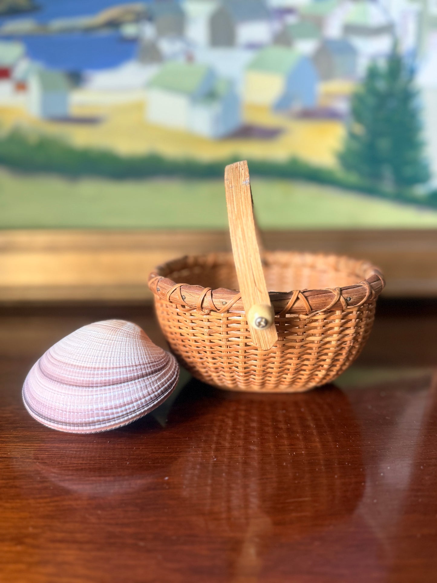 Nantucket Style Mini Top Handle Basket