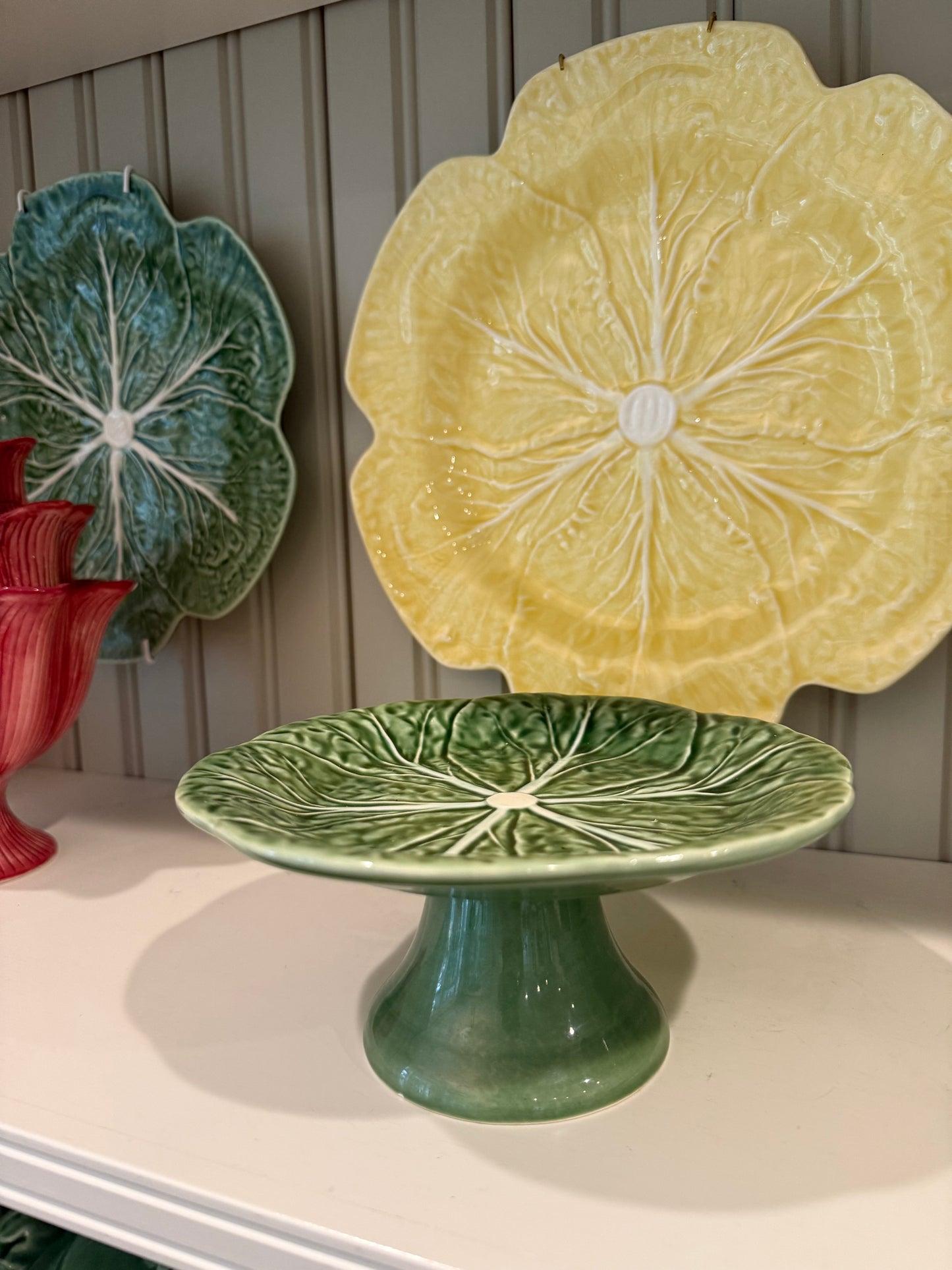 Vintage Bordallo Pinheiro Small Cake Stand