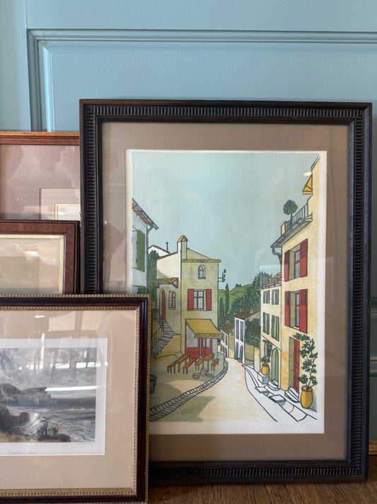 Signed and Numbered Colored Lithograph, Noyer