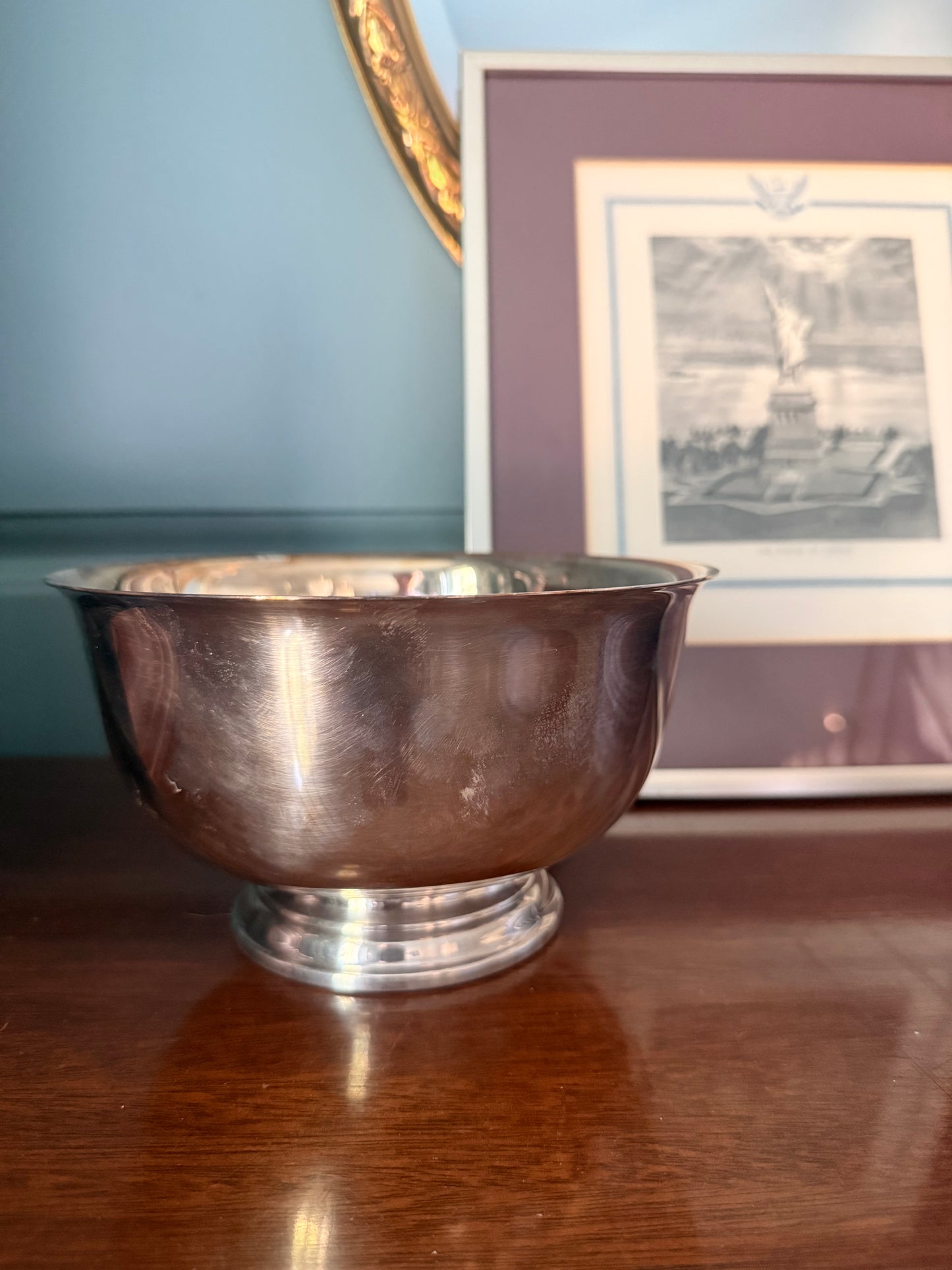Silverplate Paul Revere Bowl by Webster Wilcox