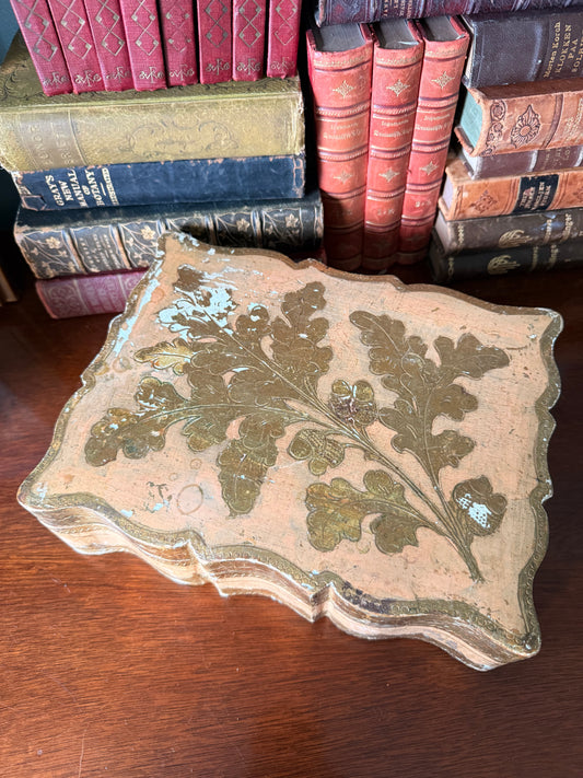 Vintage Florentine Segmented Box
