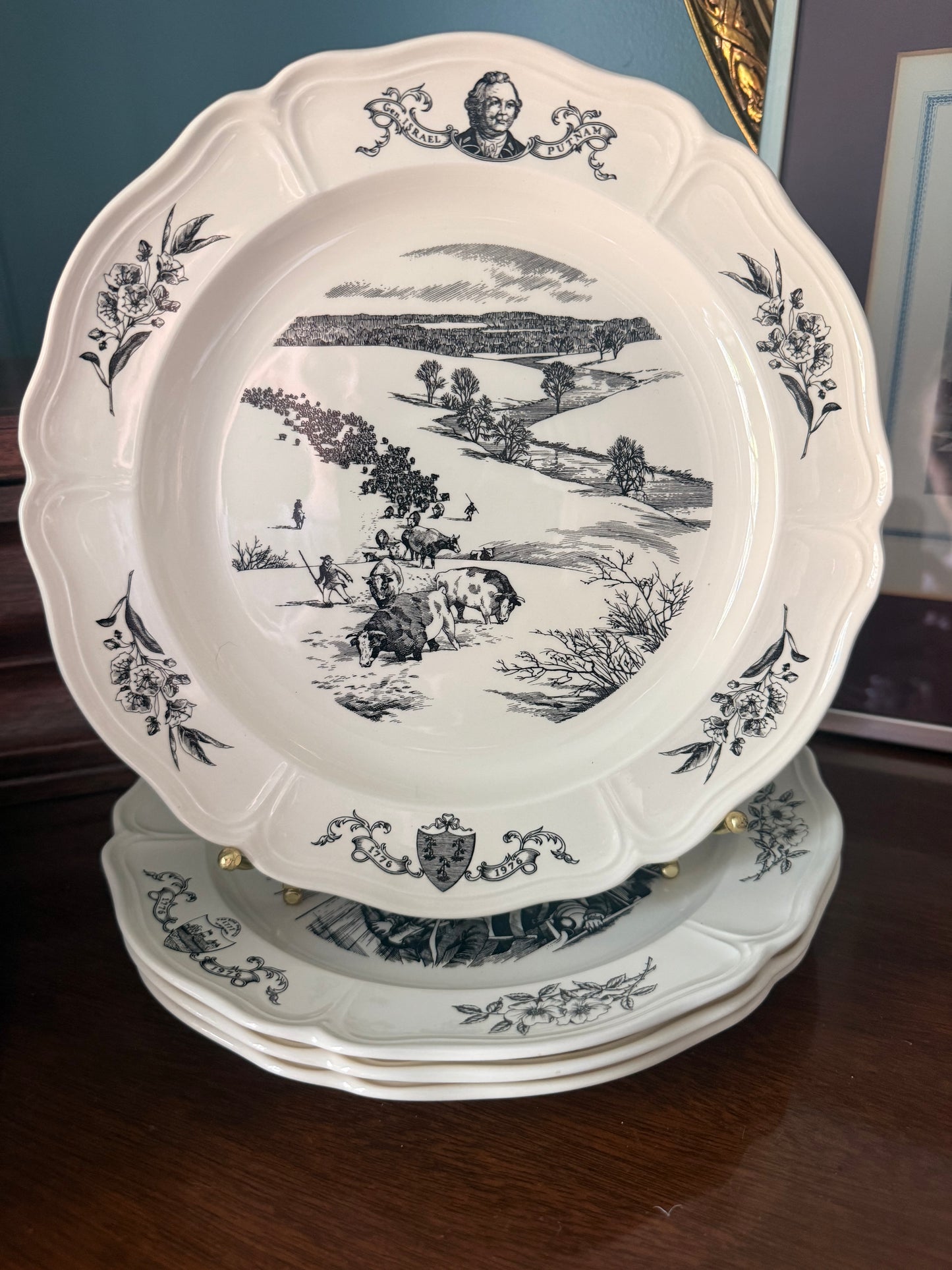 Wedgwood Bicentennial Commemorative Plates - 13 Colonies