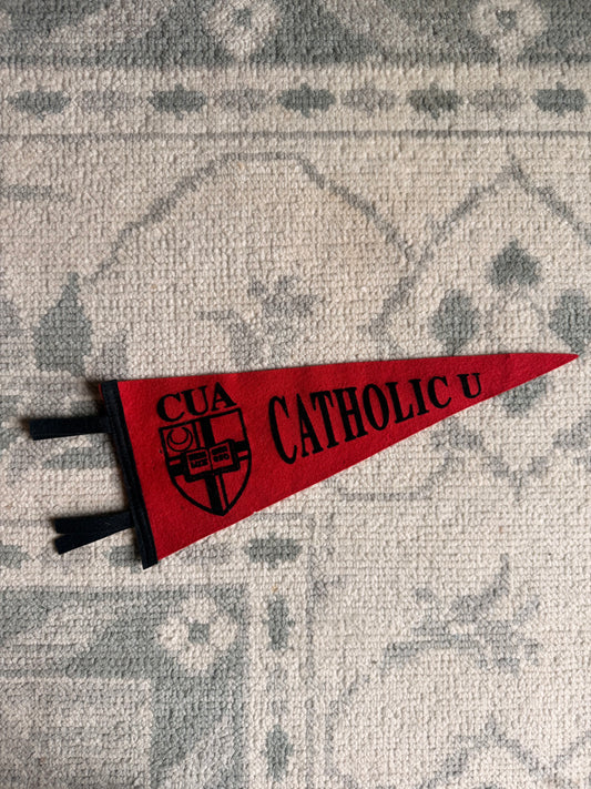 Vintage Catholic University Felt Pennant