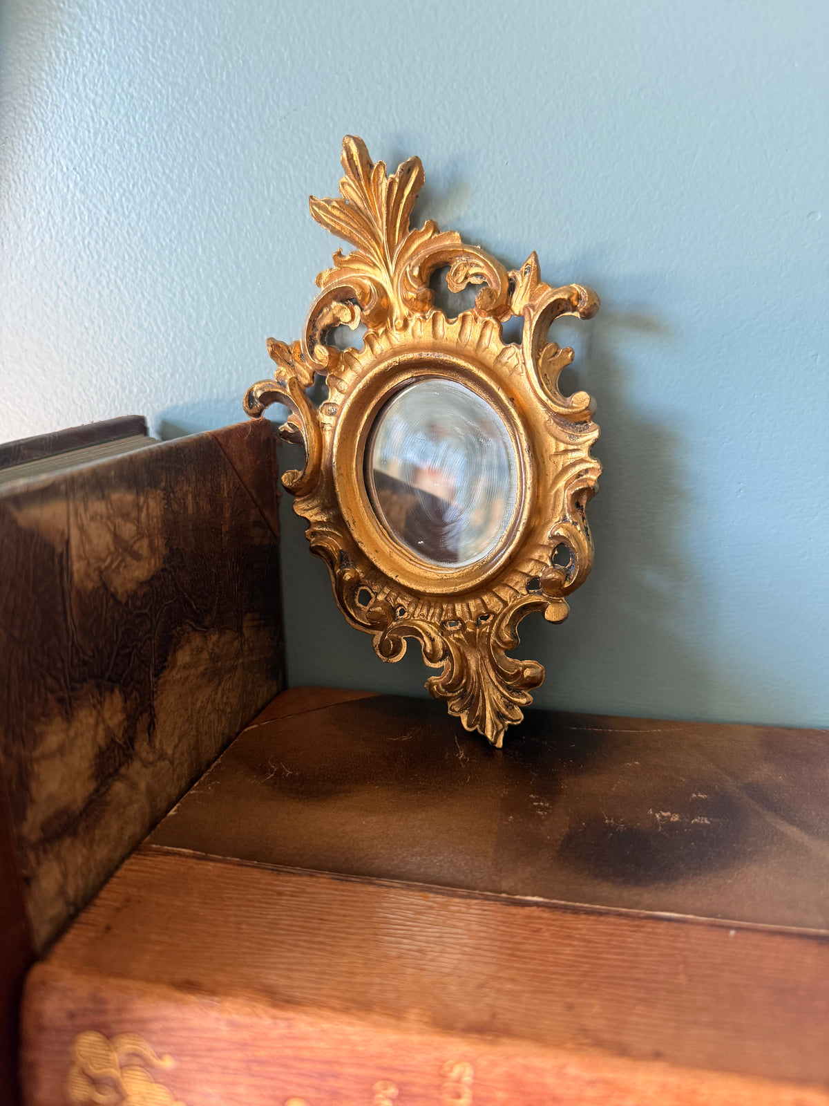 Pair of Mini Italian Florentine Mirrors