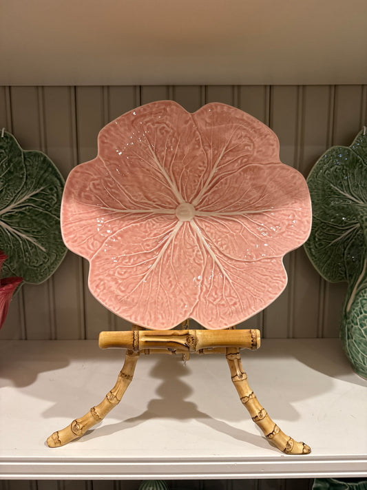 Vintage Bordallo Pinheiro Cabbage Pink Dinner Plate