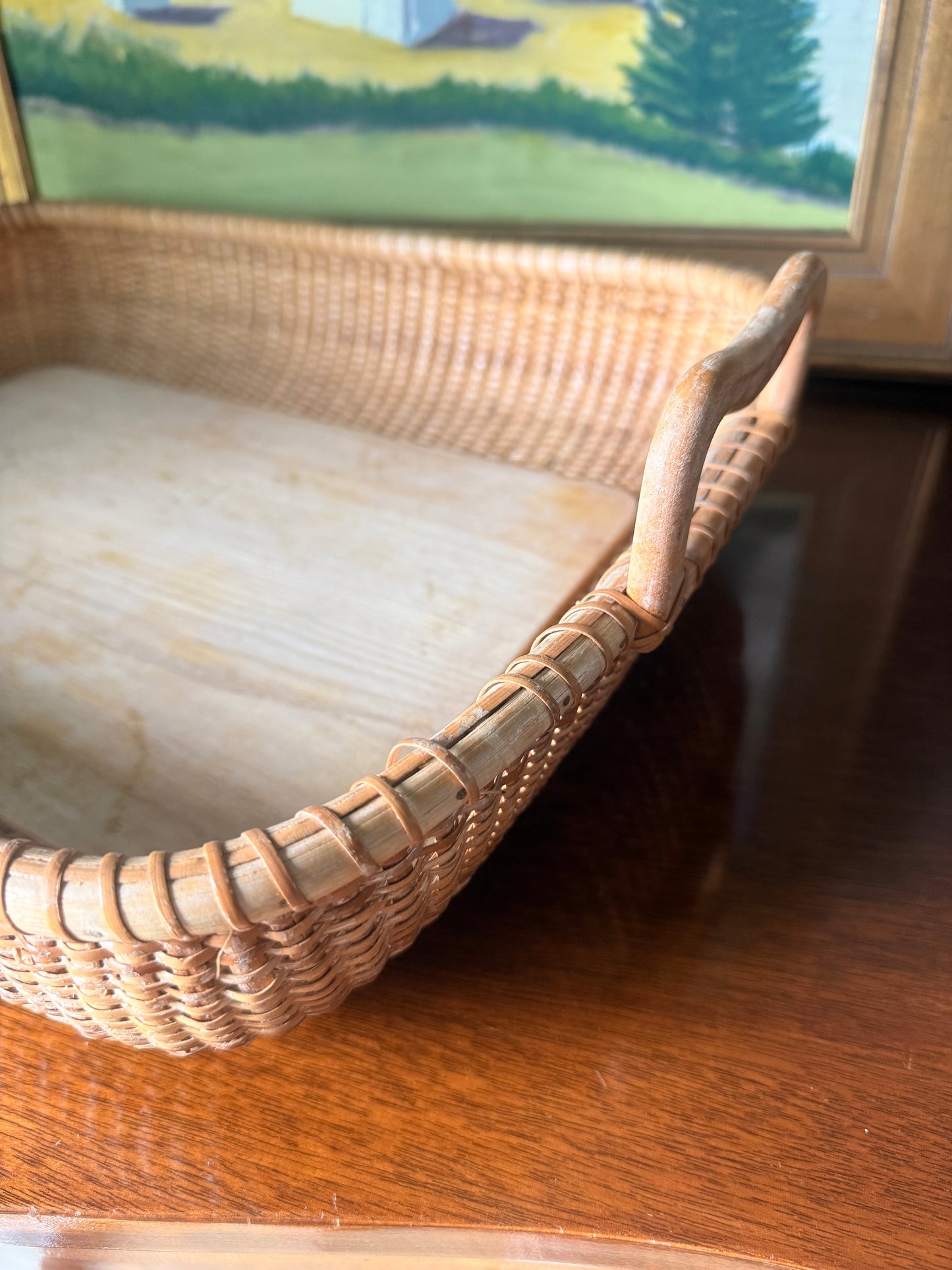 Nantucket Style Rectangular Handled Tray
