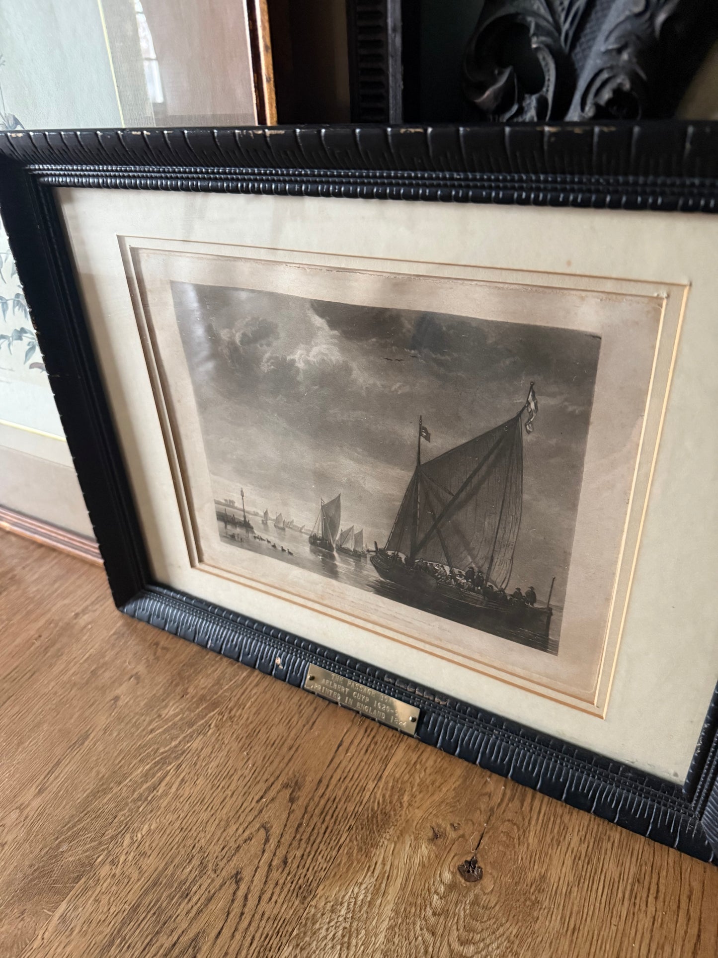 Antique Etching, The Passage Boats by Cuyp