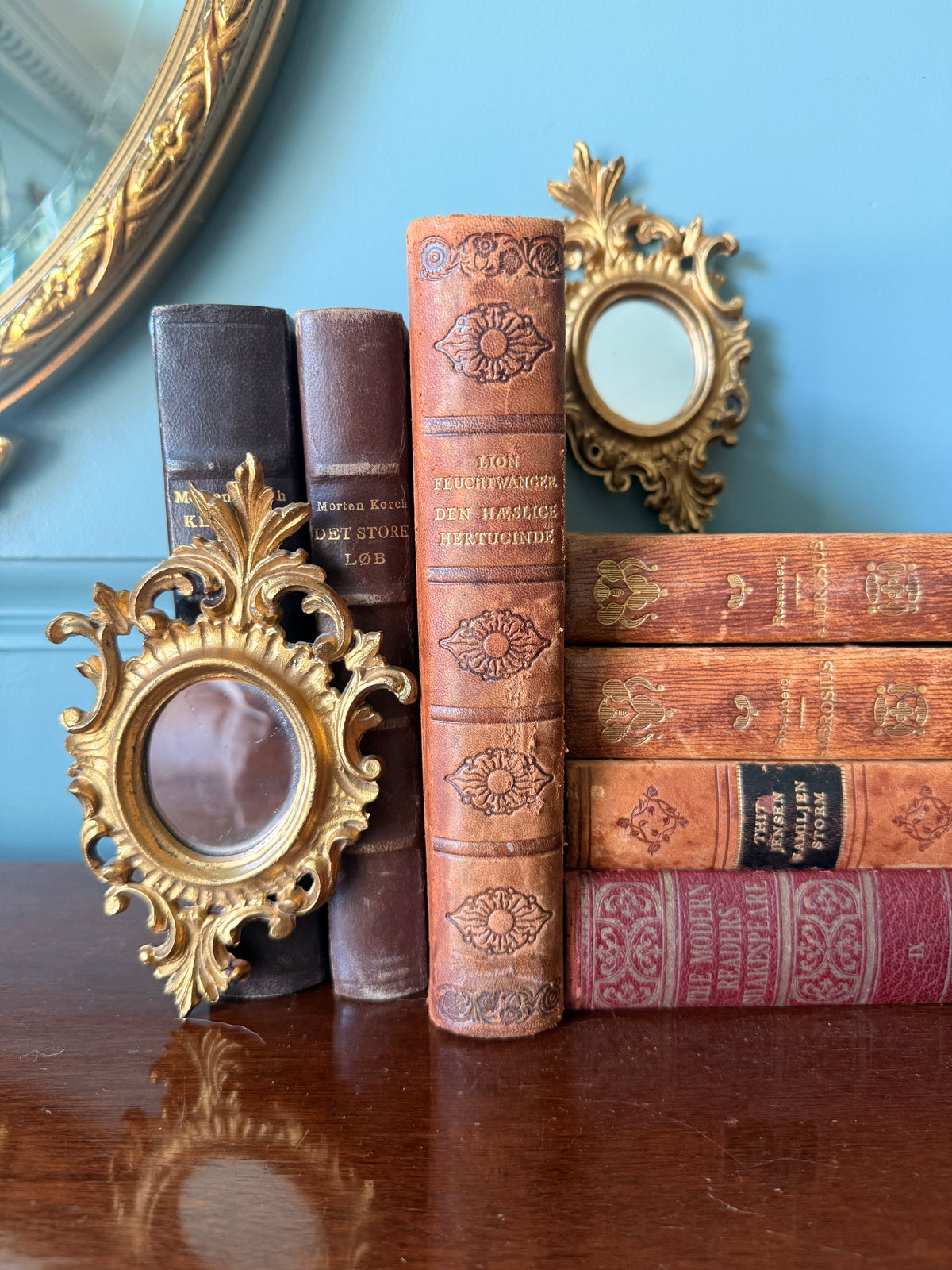 Pair of Mini Italian Florentine Mirrors