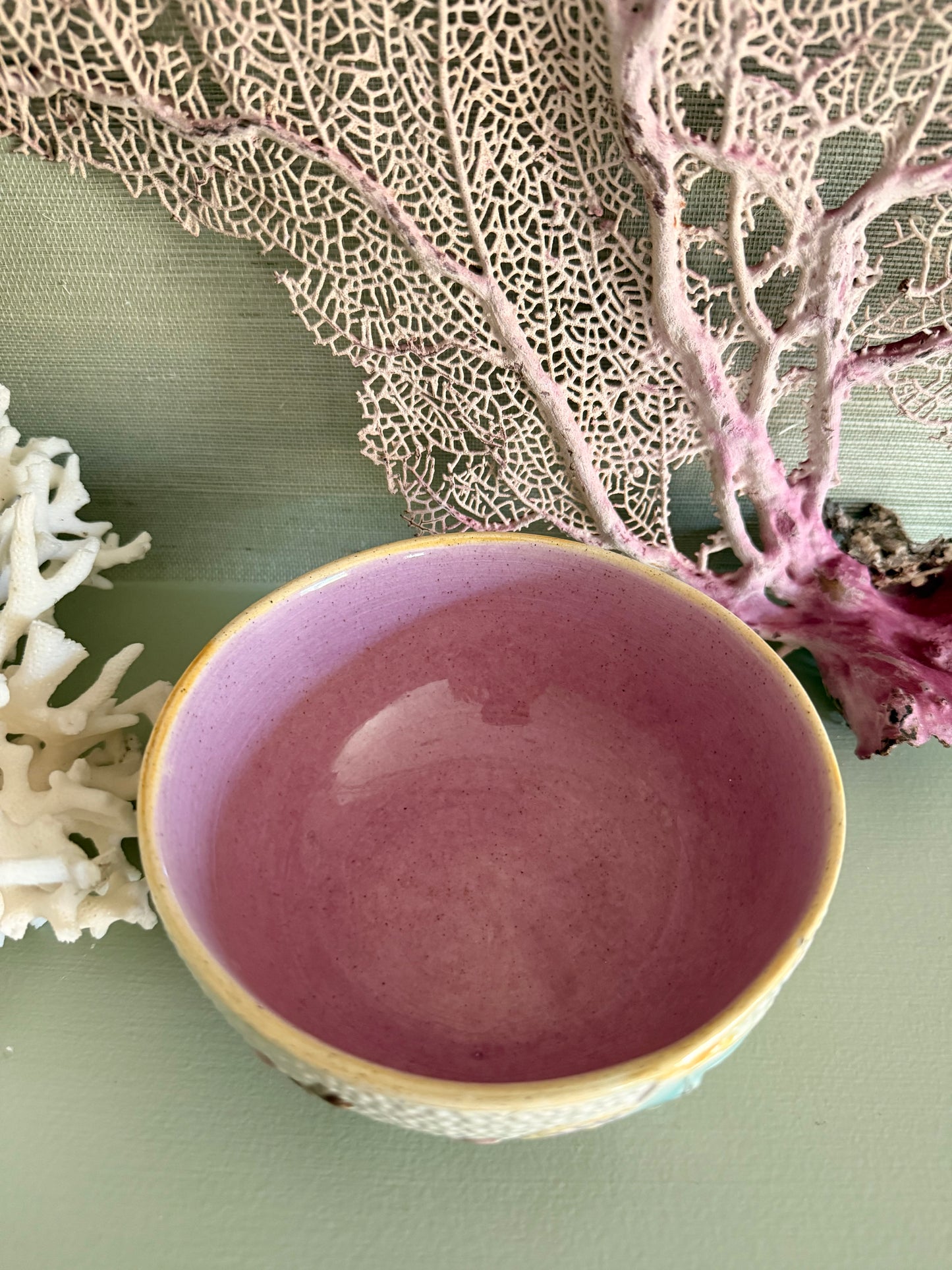 Antique Minton Majolica Bowl