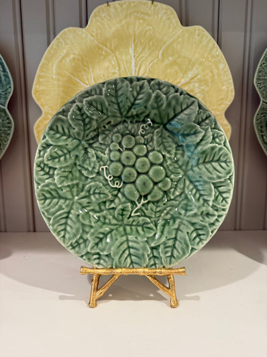 Vintage Bordallo Pinheiro Grapes Salad Plate