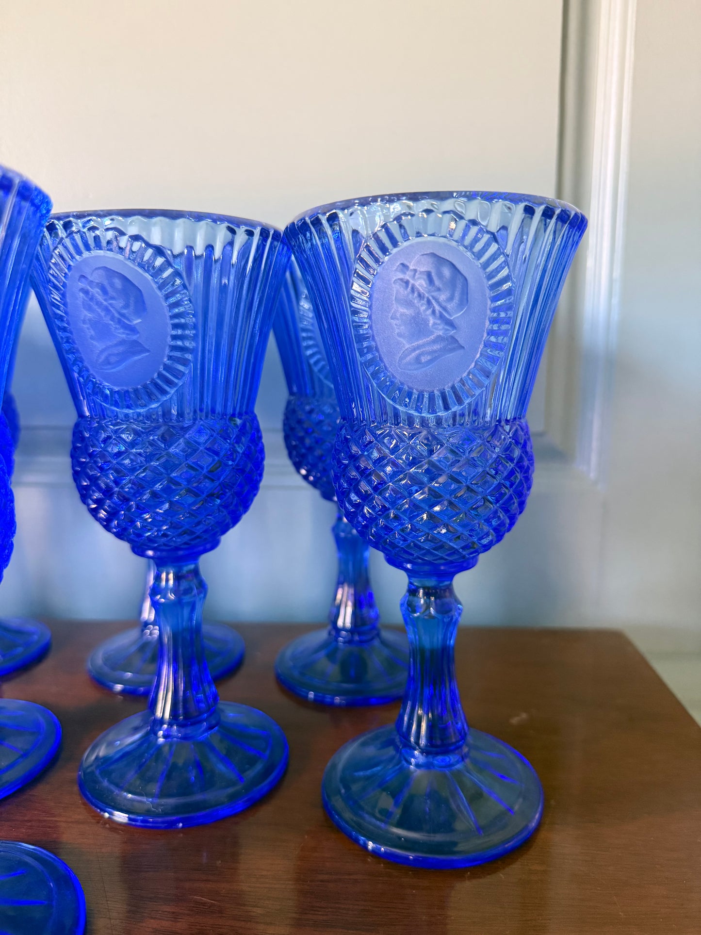 Fostoria for Avon George and Martha Washington Goblets