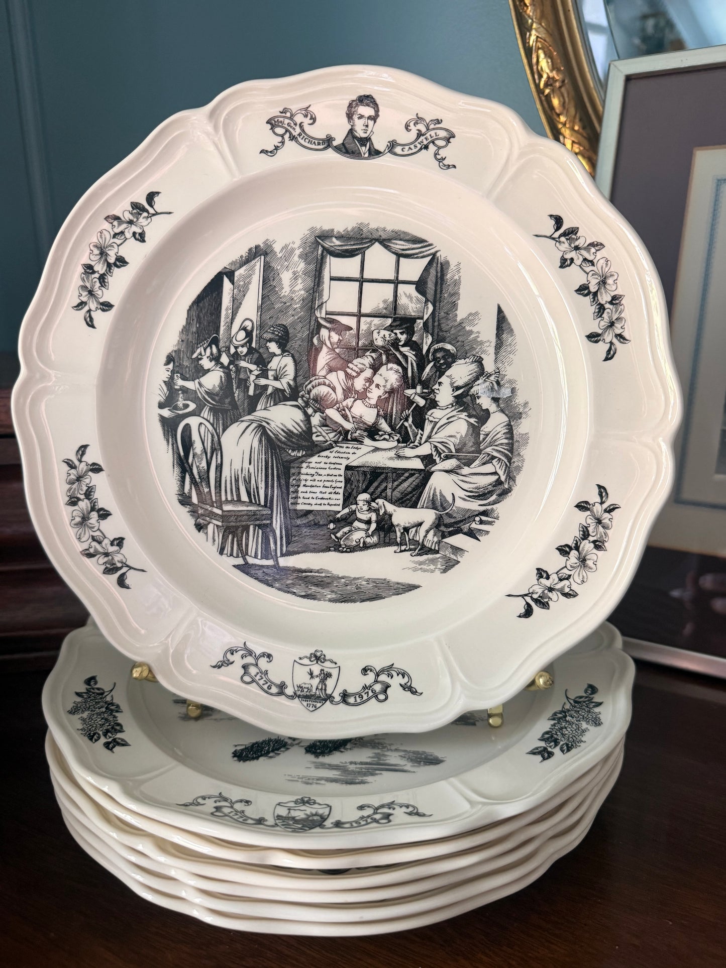 Wedgwood Bicentennial Commemorative Plates - 13 Colonies