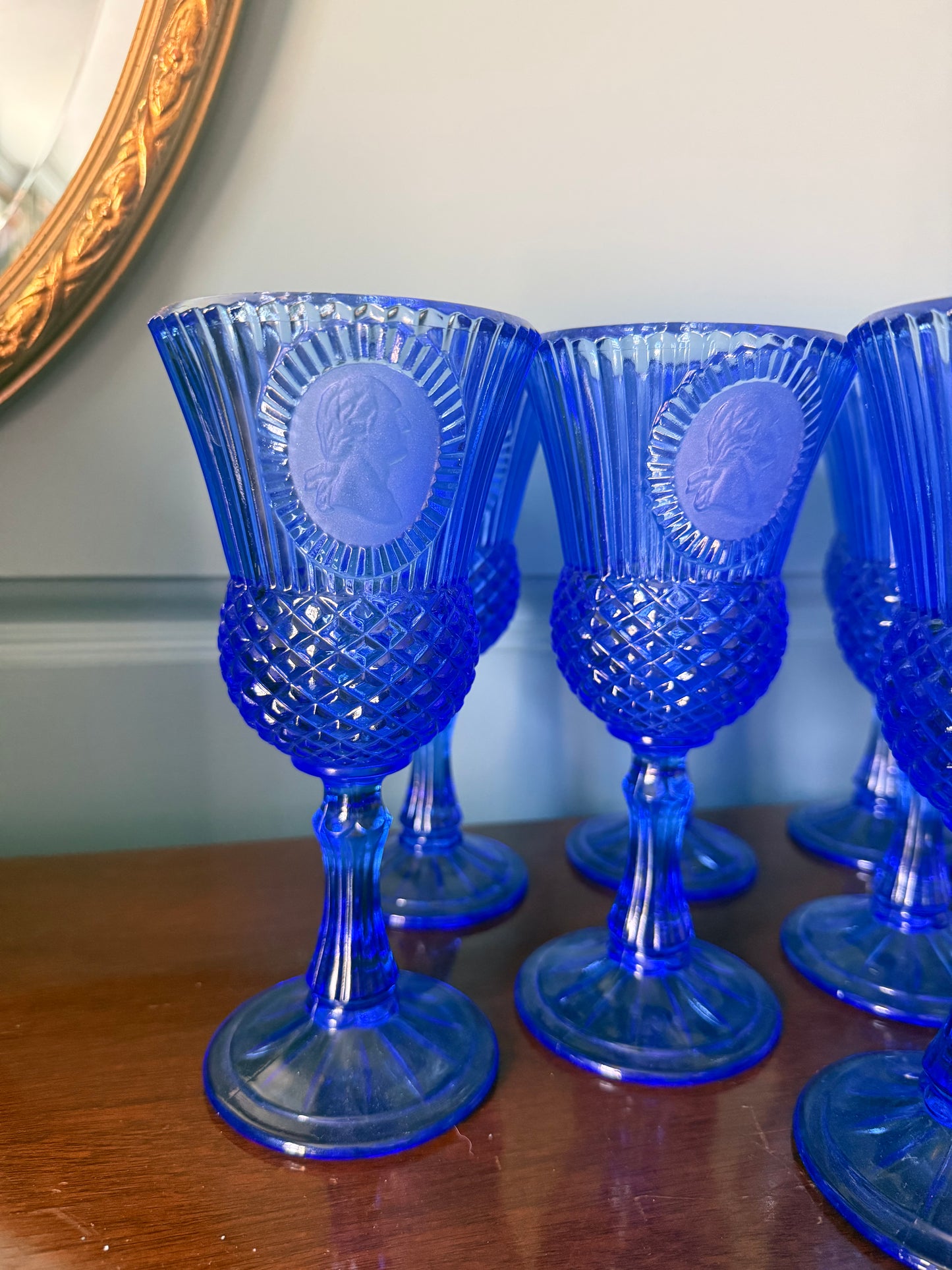 Fostoria for Avon George and Martha Washington Goblets