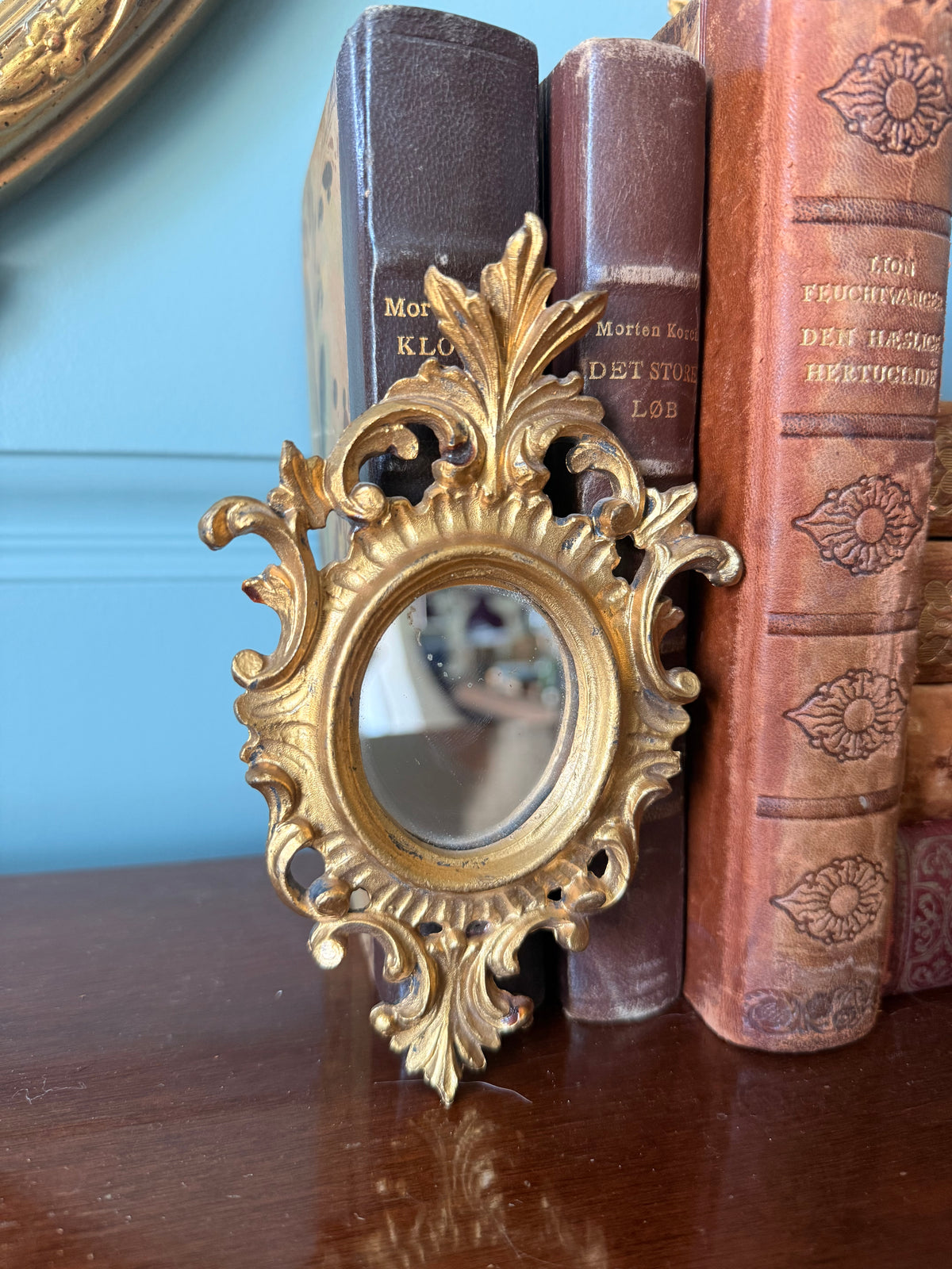 Pair of Mini Italian Florentine Mirrors
