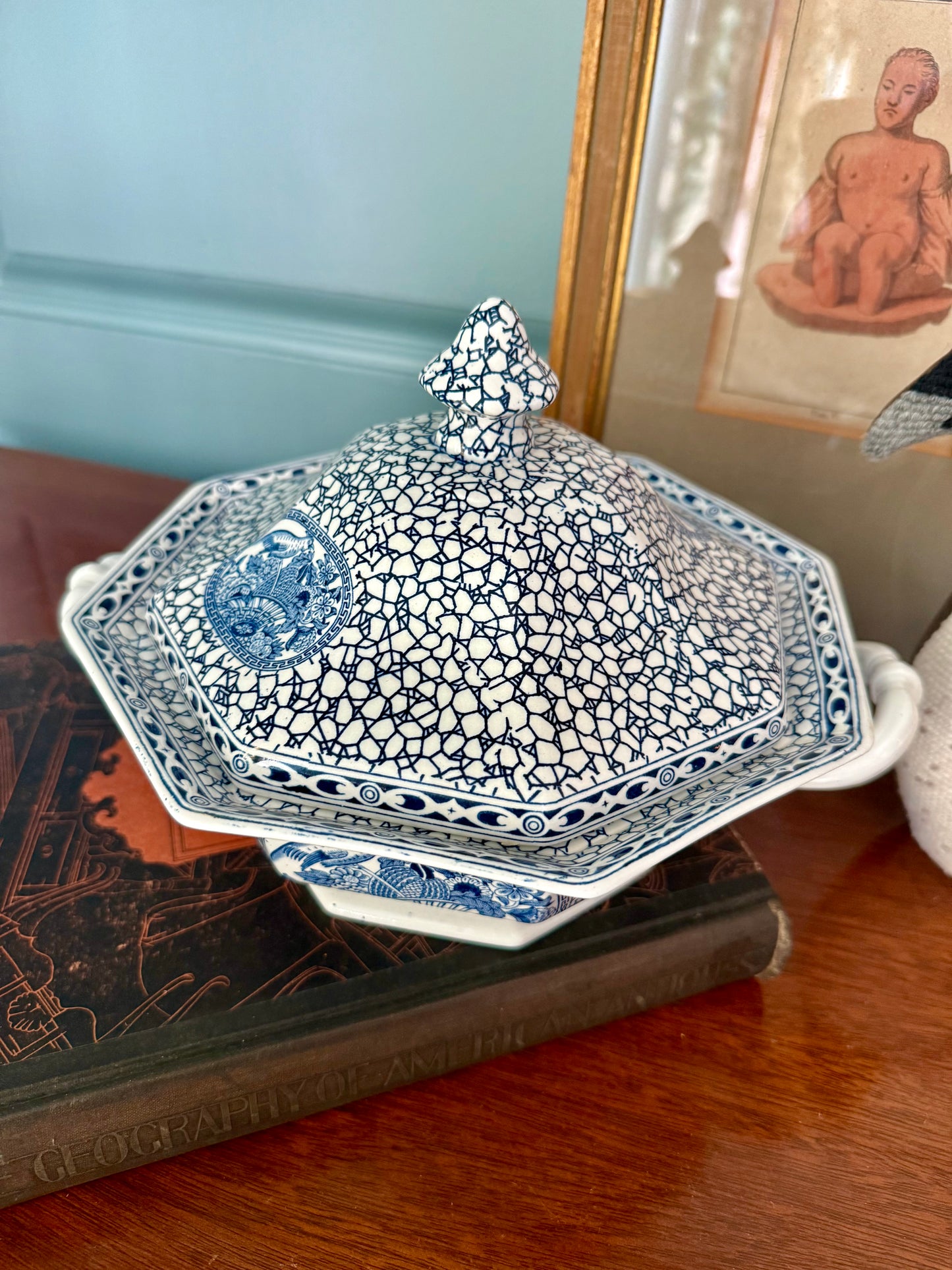 Adams “Chinese Bird” Lidded Tureen