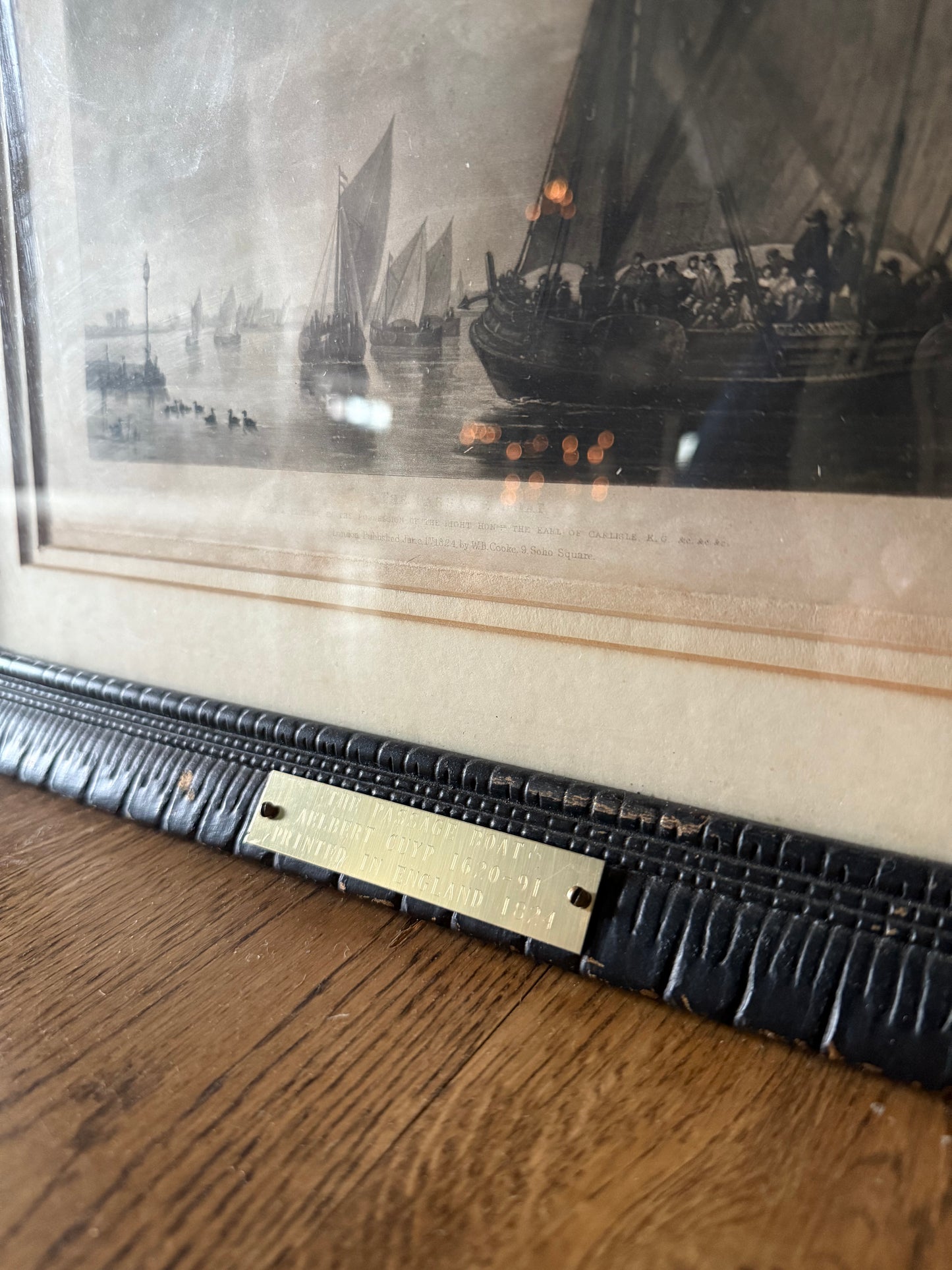 Antique Etching, The Passage Boats by Cuyp