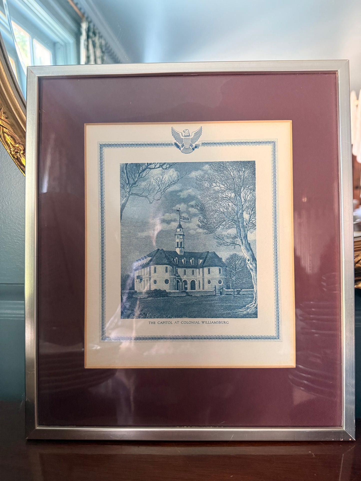 Vintage Capitol at Colonial Williamsburg Framed Print