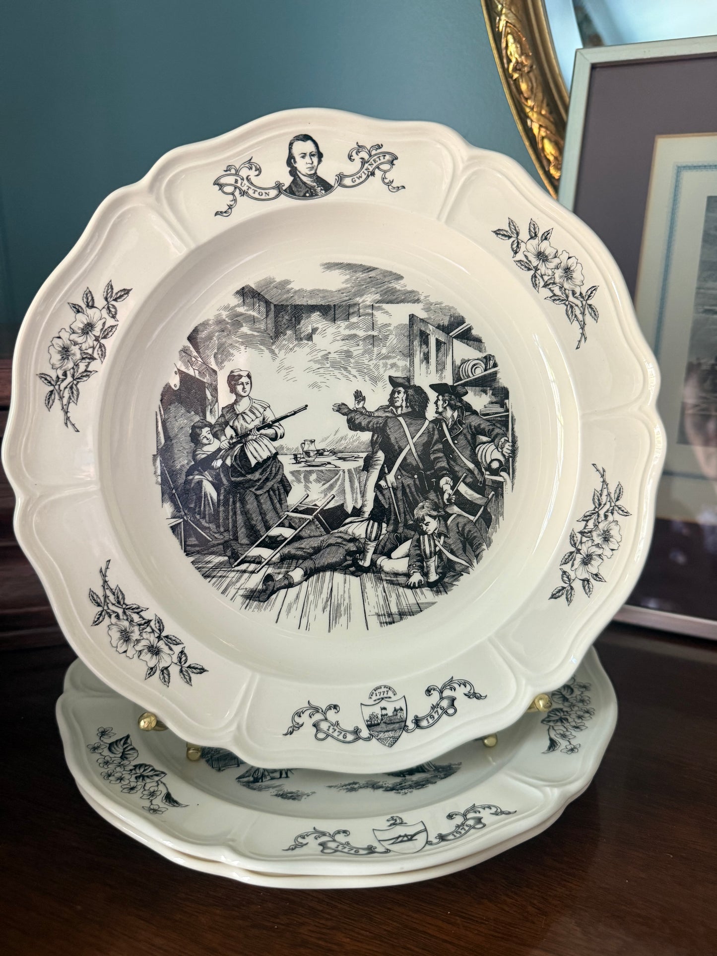 Wedgwood Bicentennial Commemorative Plates - 13 Colonies