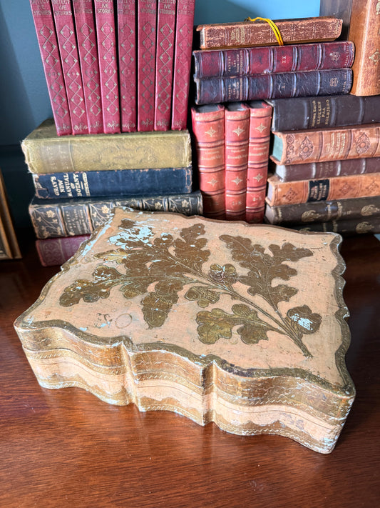 Vintage Florentine Segmented Box