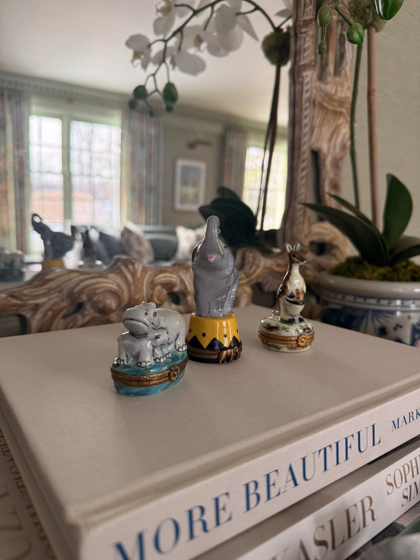 Limoges Circus Elephant Trinket Box