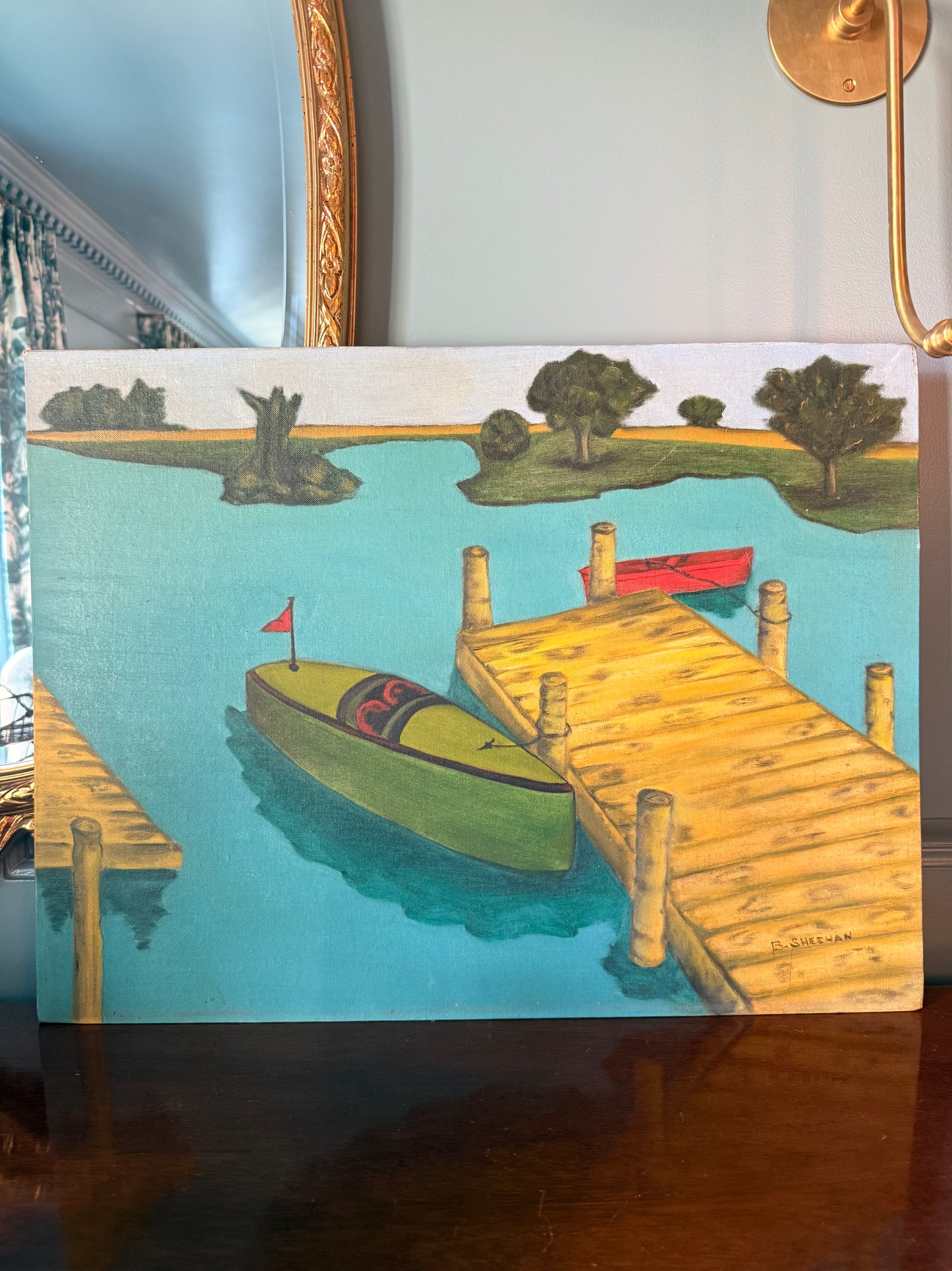 Original Oil on Canvas Board, Signed