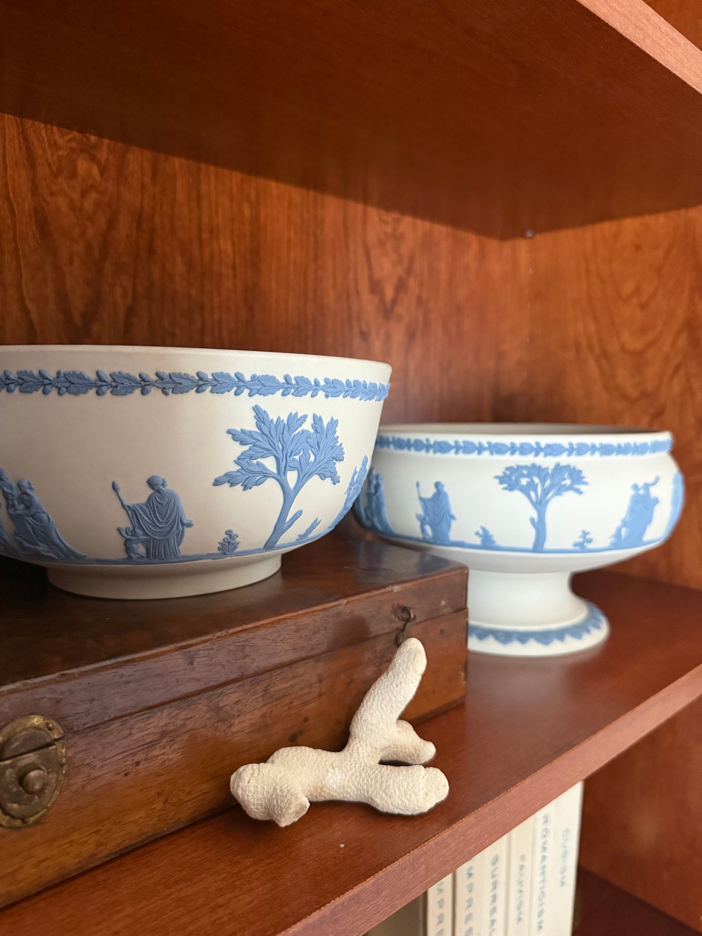 Wedgwood Jasperware Lavender on Cream Sacrifice Bowl