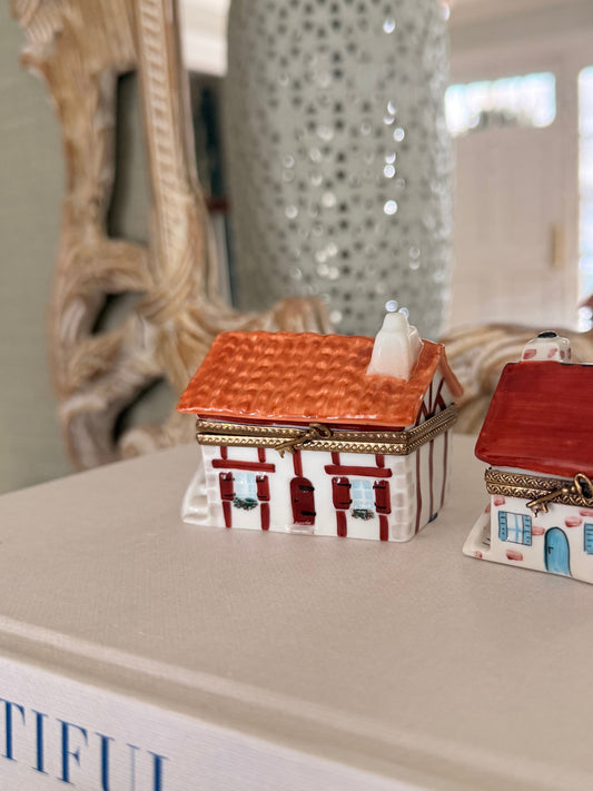 Limoges Cottage Trinket Box - Large