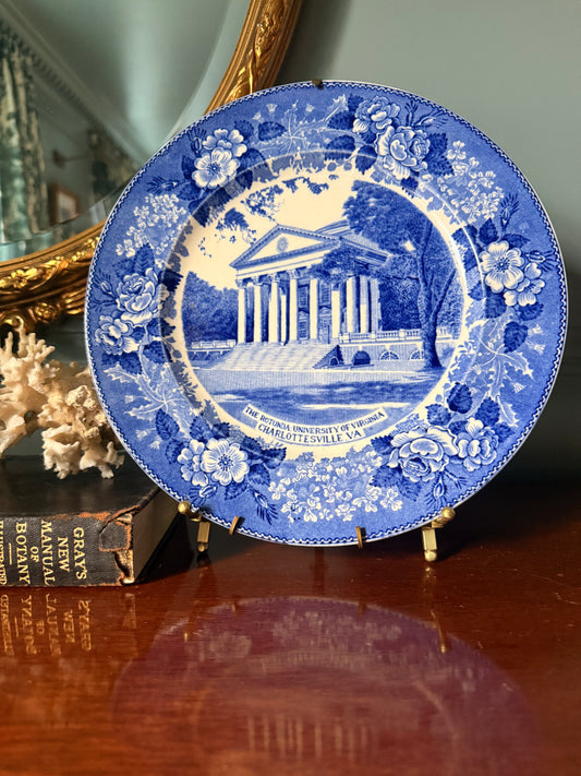 University of Virginia Vintage Adams Staffordshire Plate