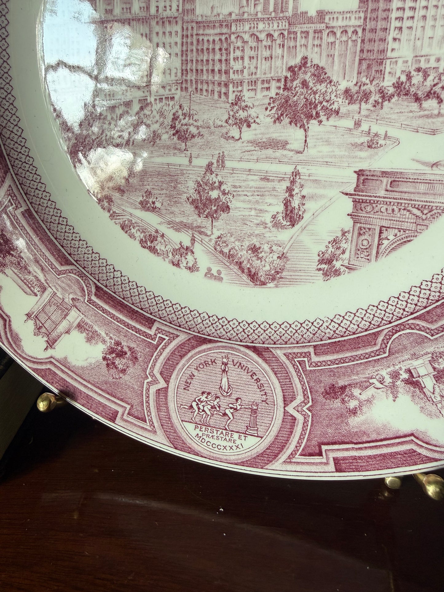 New York University Vintage Wedgwood Plate