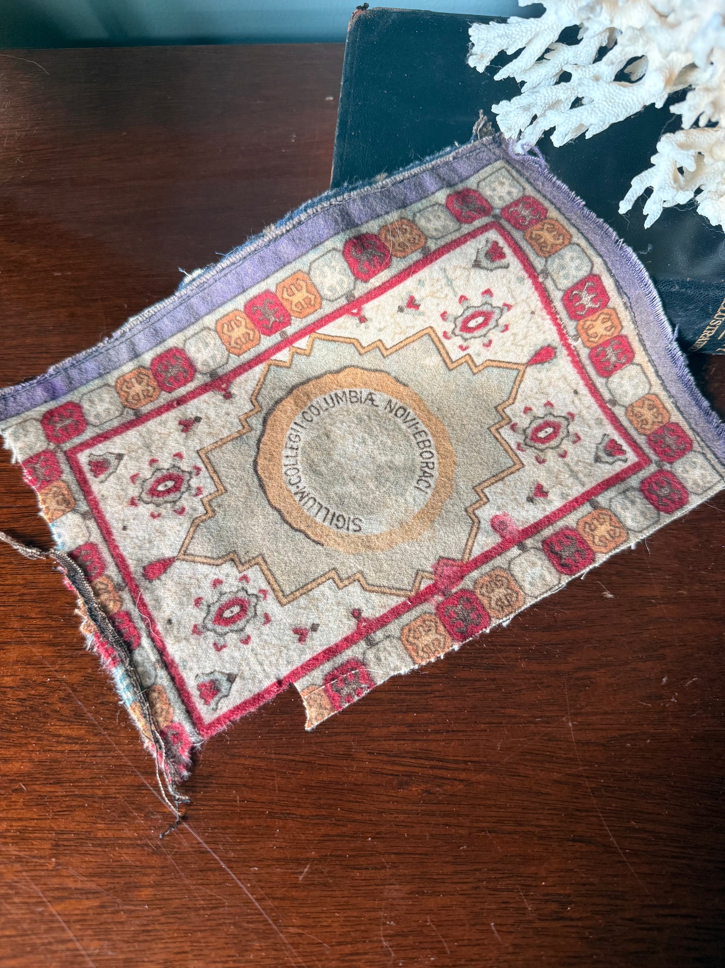 Antique Columbia University Tobacco Felt