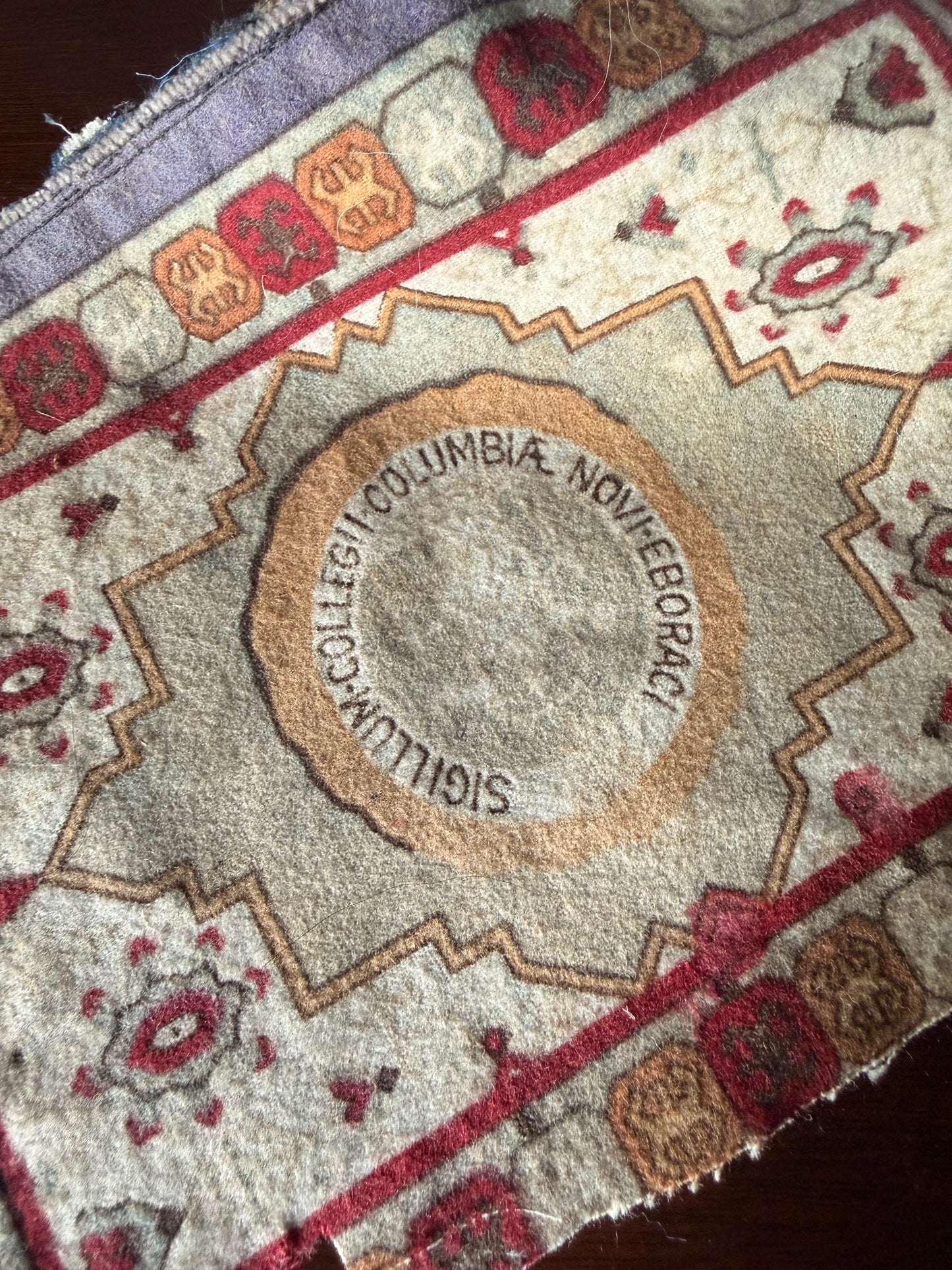 Antique Columbia University Tobacco Felt